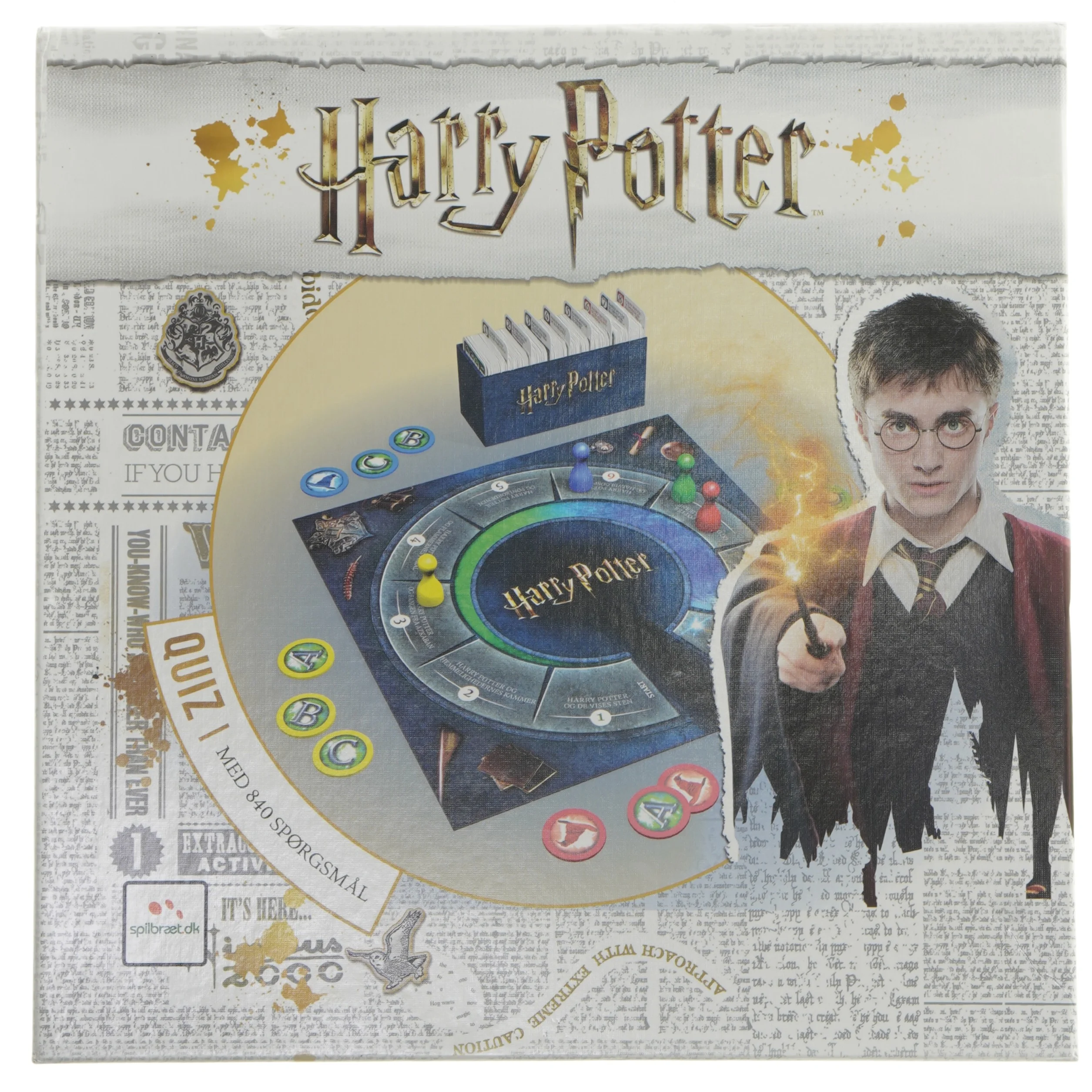Harry Potter Quizspil fra Spilbr&aelig;t.dk (str. 29,5x29,5 cm)