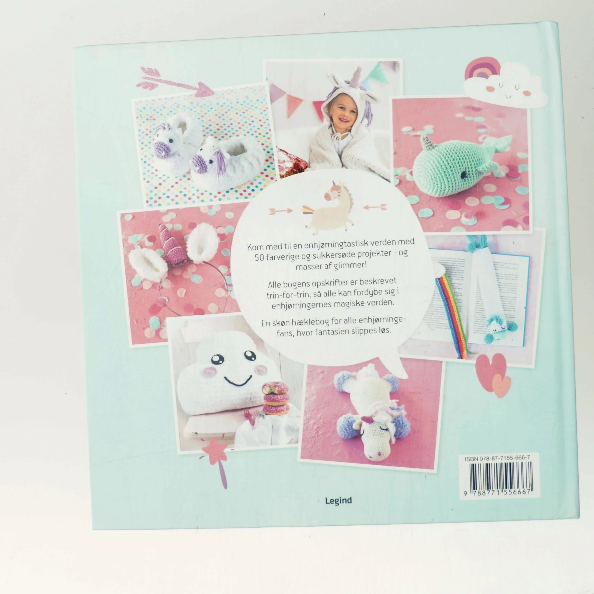 Supersøde hæklede enhjørninger : 50 fantastiske projekter for alle enhjørningefans af Katja Gradt (Bog)