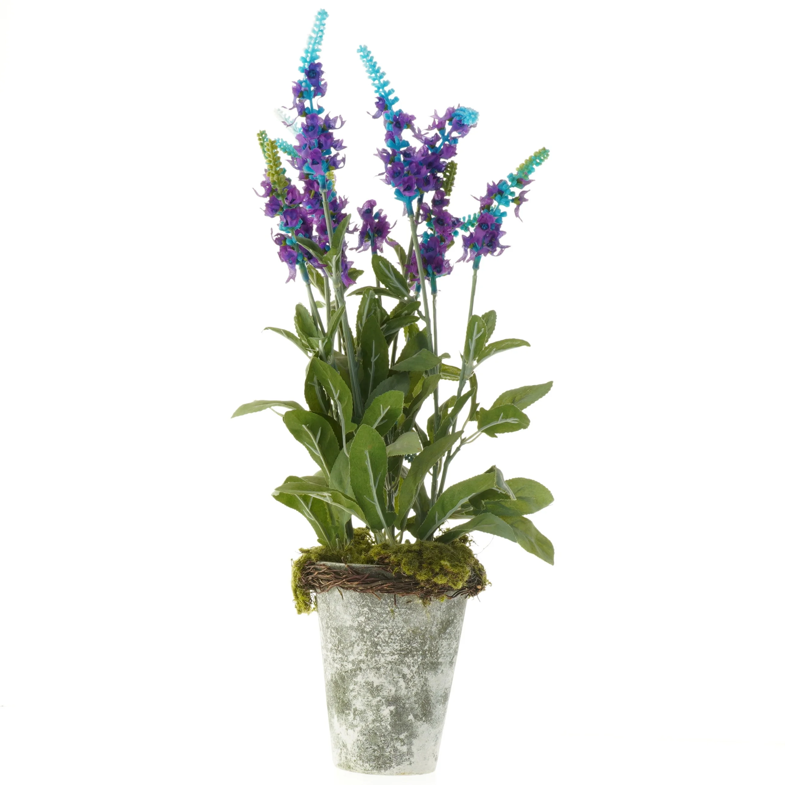 Kunstig plante med blomster i potte (str. 45 cm)