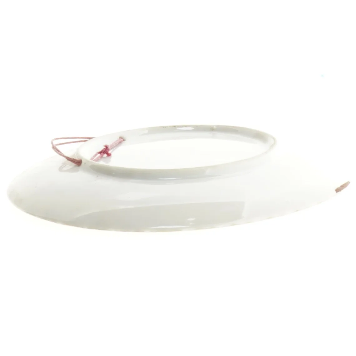 Porcelænsvægplatte med fuglemotiv (str. 16 cm)