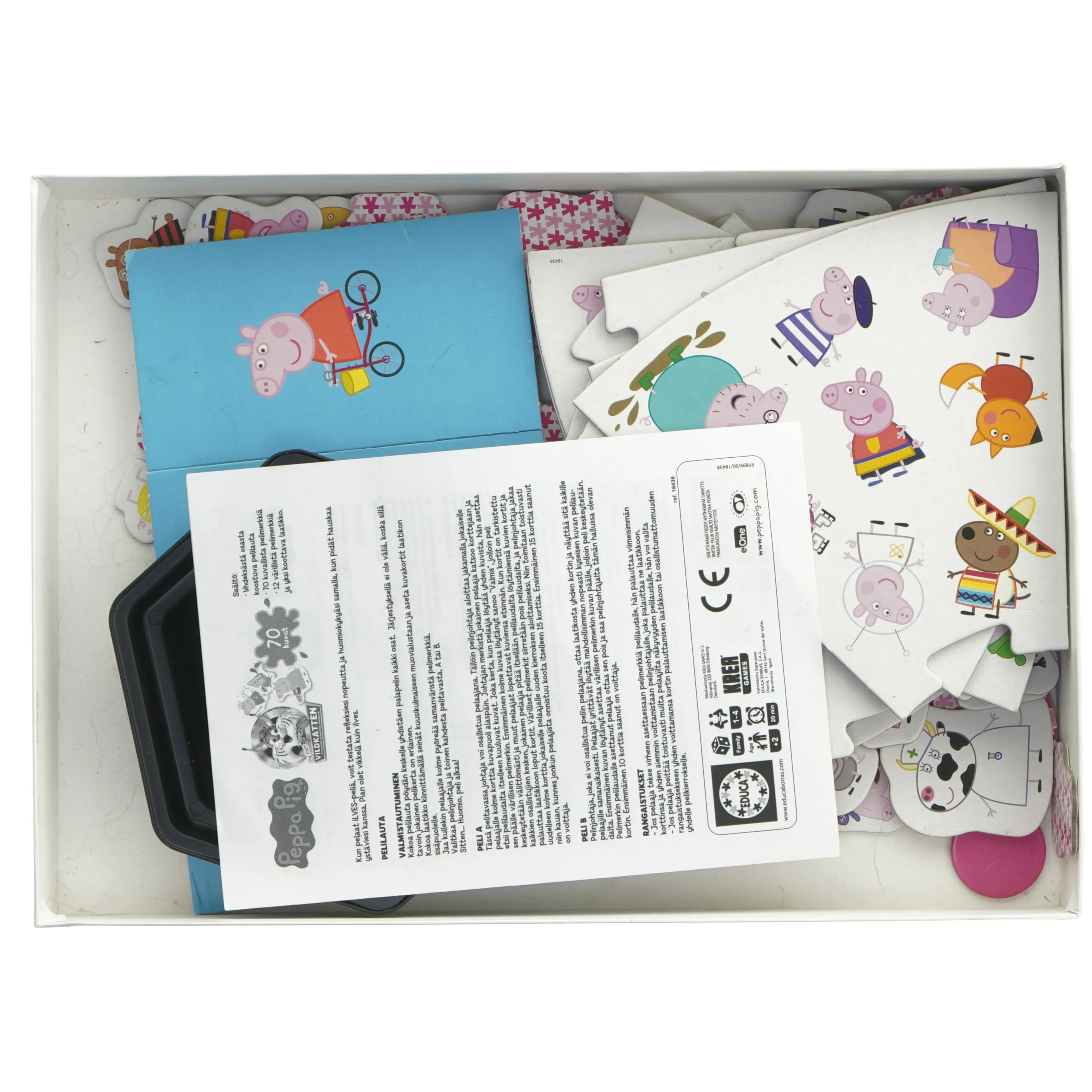  Pegga pig Vildkatten spil fra Educa (str. 36x26 cm)