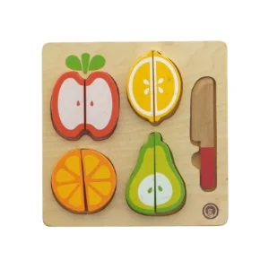 Trælegetøj frugtformet puslespil fra Fætter Br (str. 21 x 21 cm)