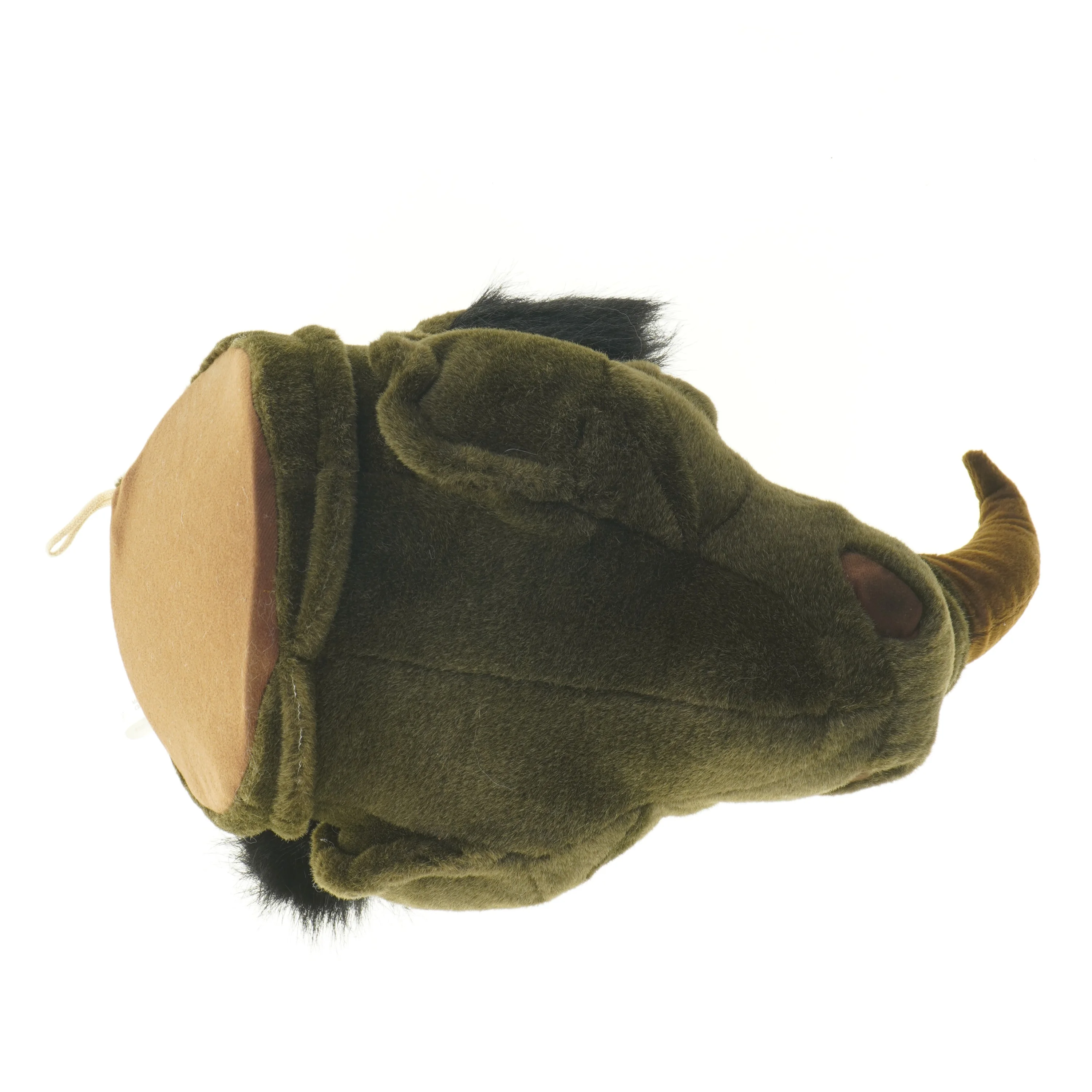 Tøjdyr i form af næsehorns hoved (str. 38 x 32 x 27 cm)