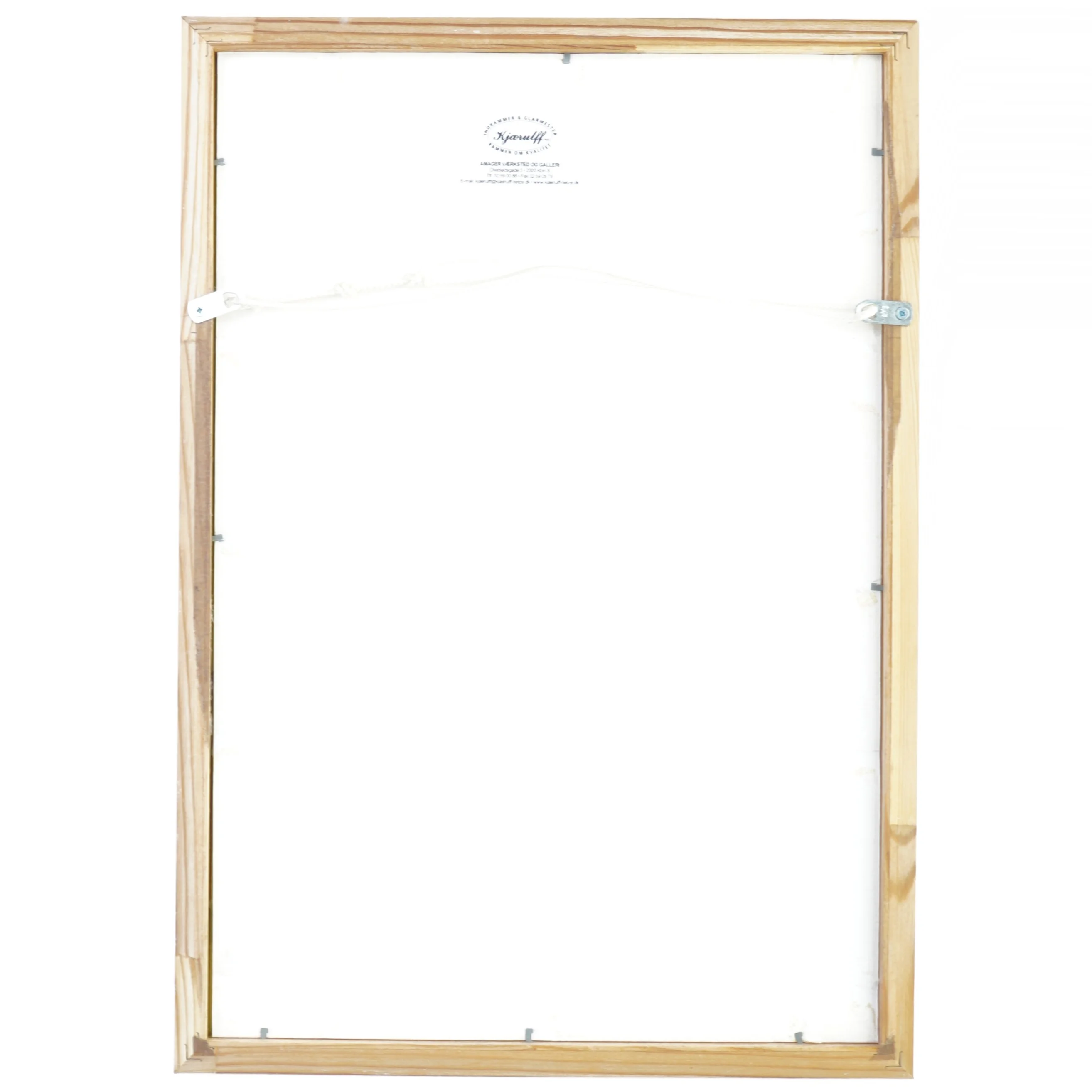 Tryk med træramme fra Kjærulf (str. 46 x 32 cm)