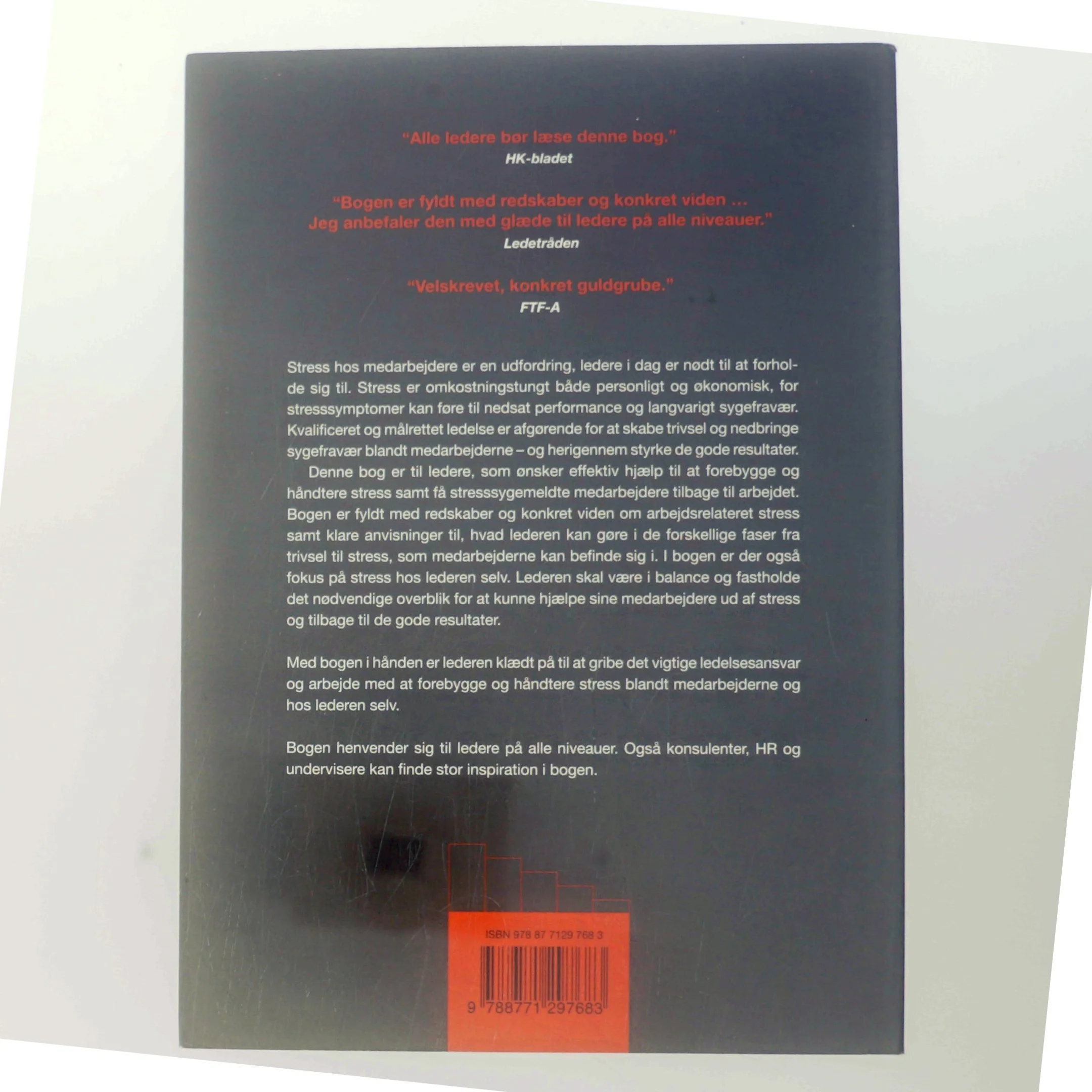 Stop stress : håndbog for ledere af Marie Kingston (Bog)