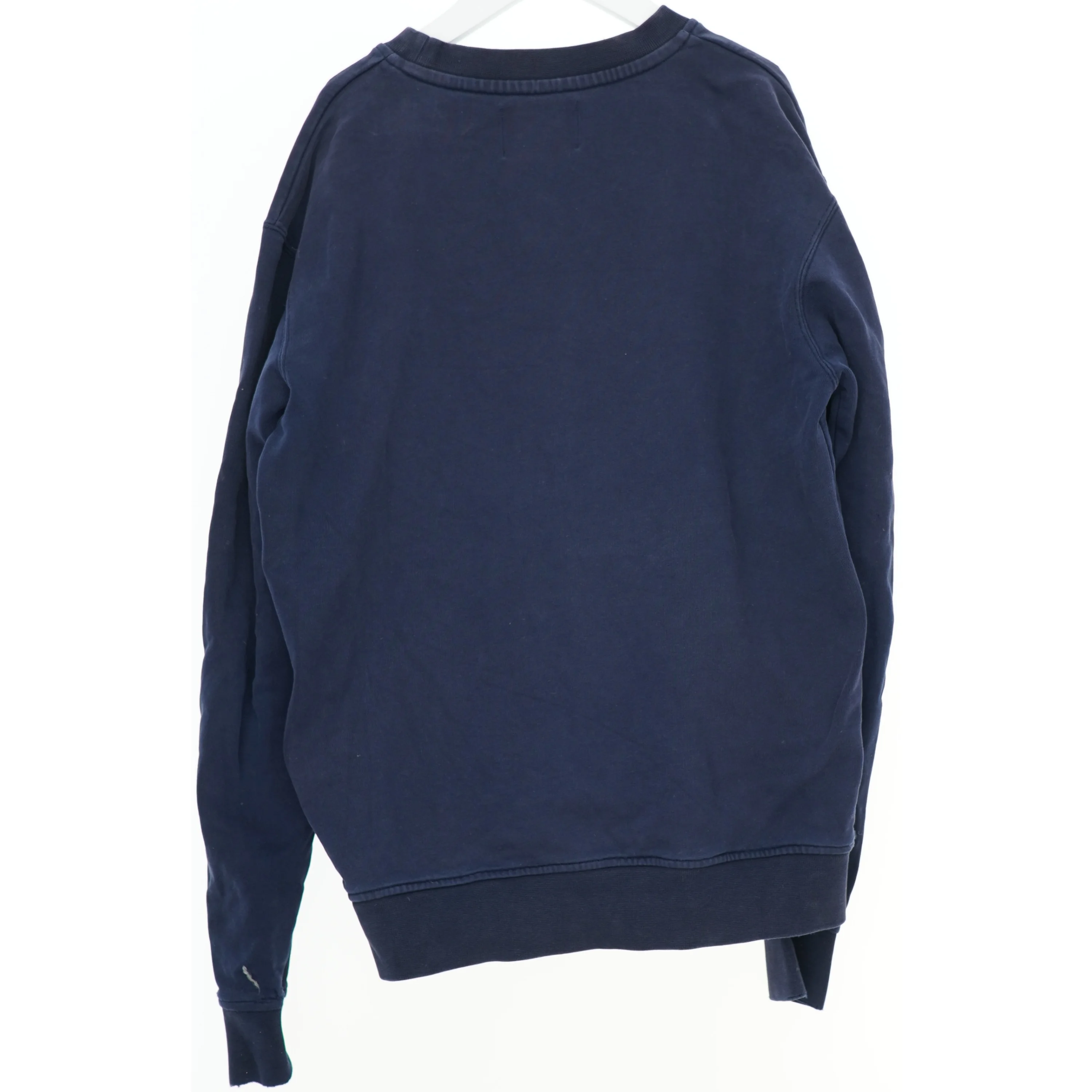 Blå sweatshirt med logo fra Double A (str. XS)