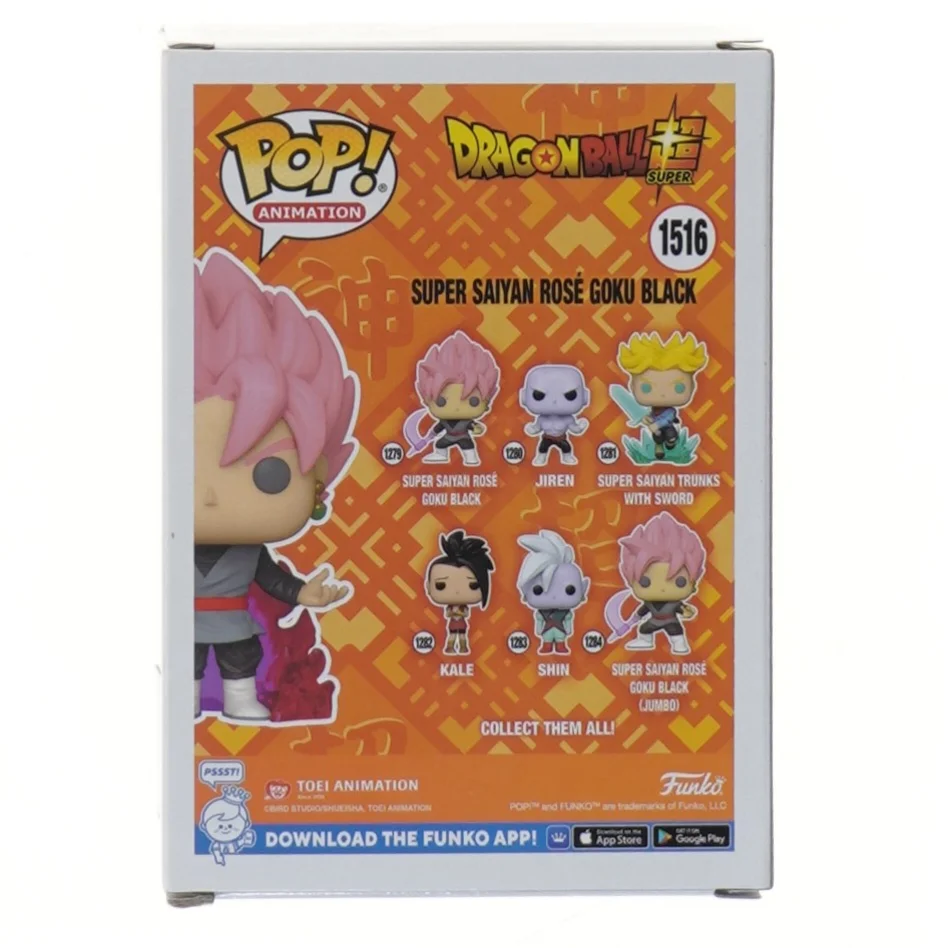 Funko Pop figur: Super Saiyan Rosé Goku Black fra Funko (str. 14 cm)