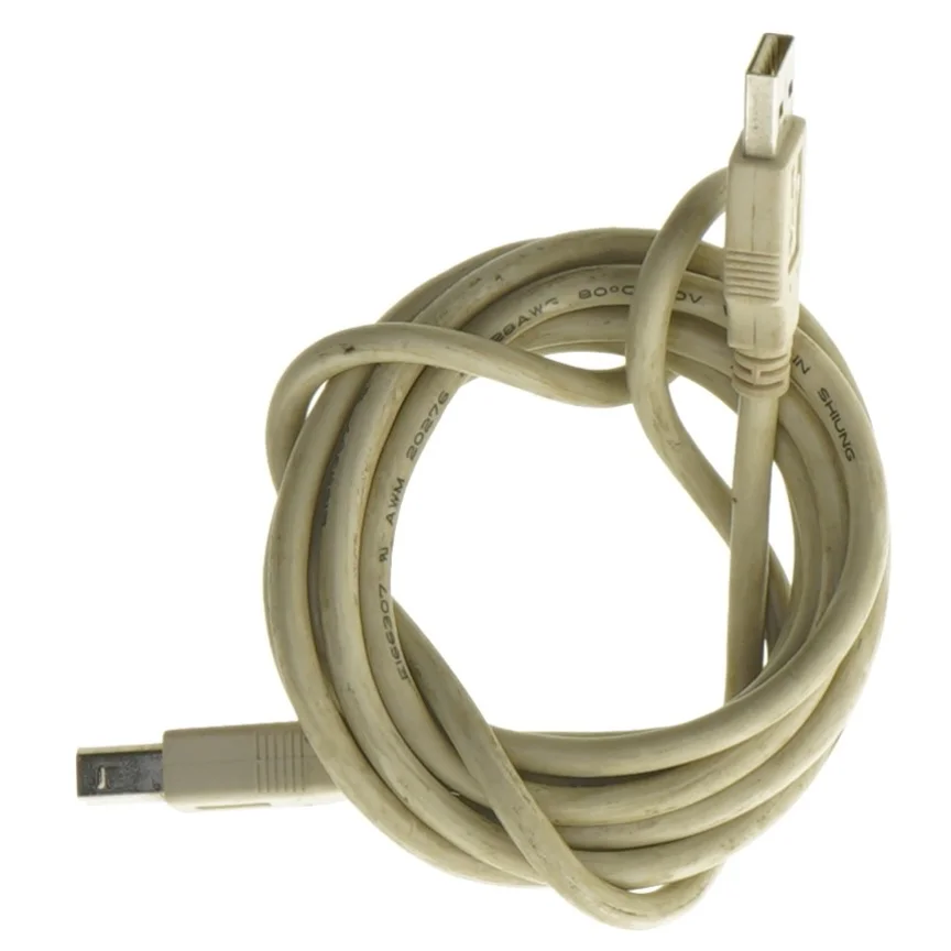 USB-kabel (USB-A / USB-B) (str. 180 cm)