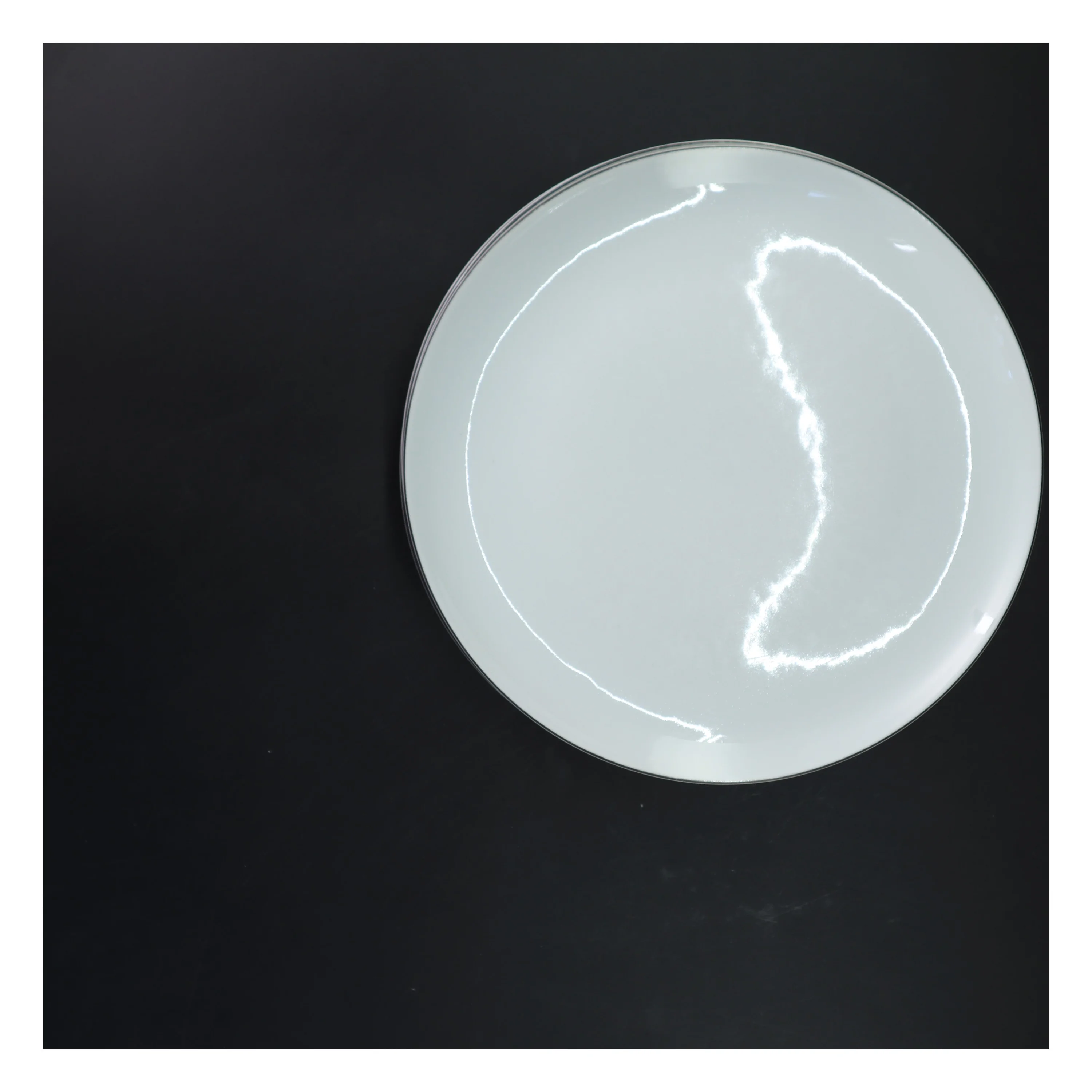 Hvide middagstallerkener, 5 stykker fra Atelier (str. 5 styk, ø 25 cm)