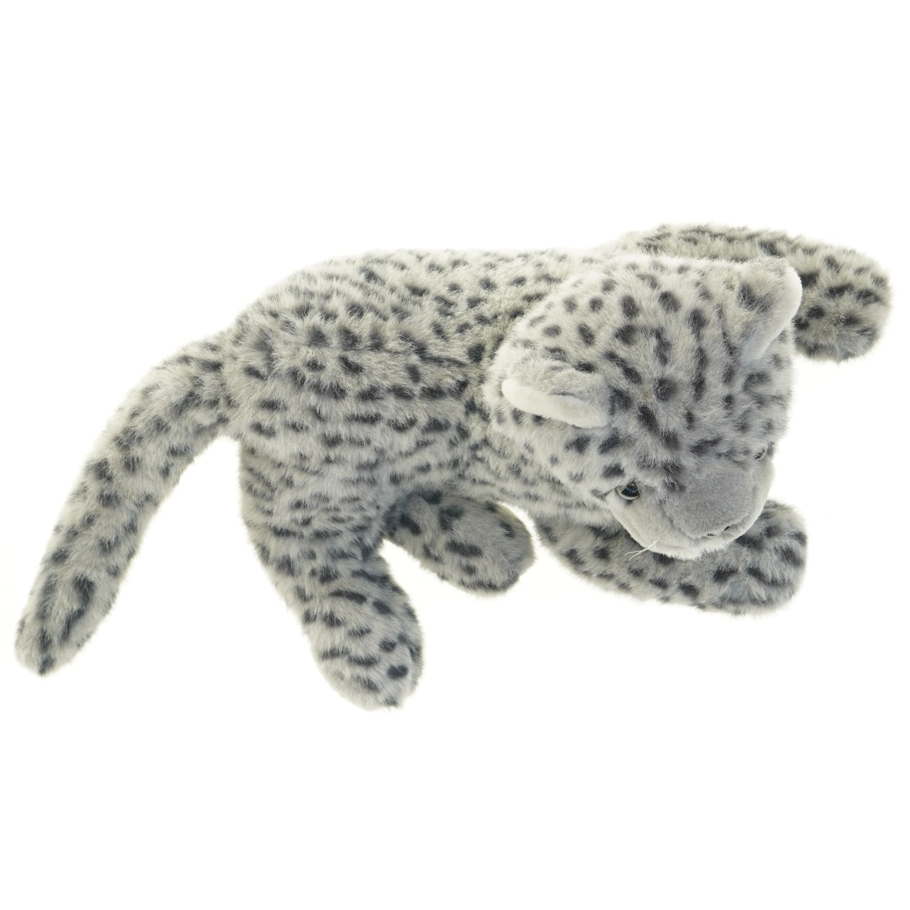 Tøjdyr sneleopard (str. 70 x 32 x 30 cm)