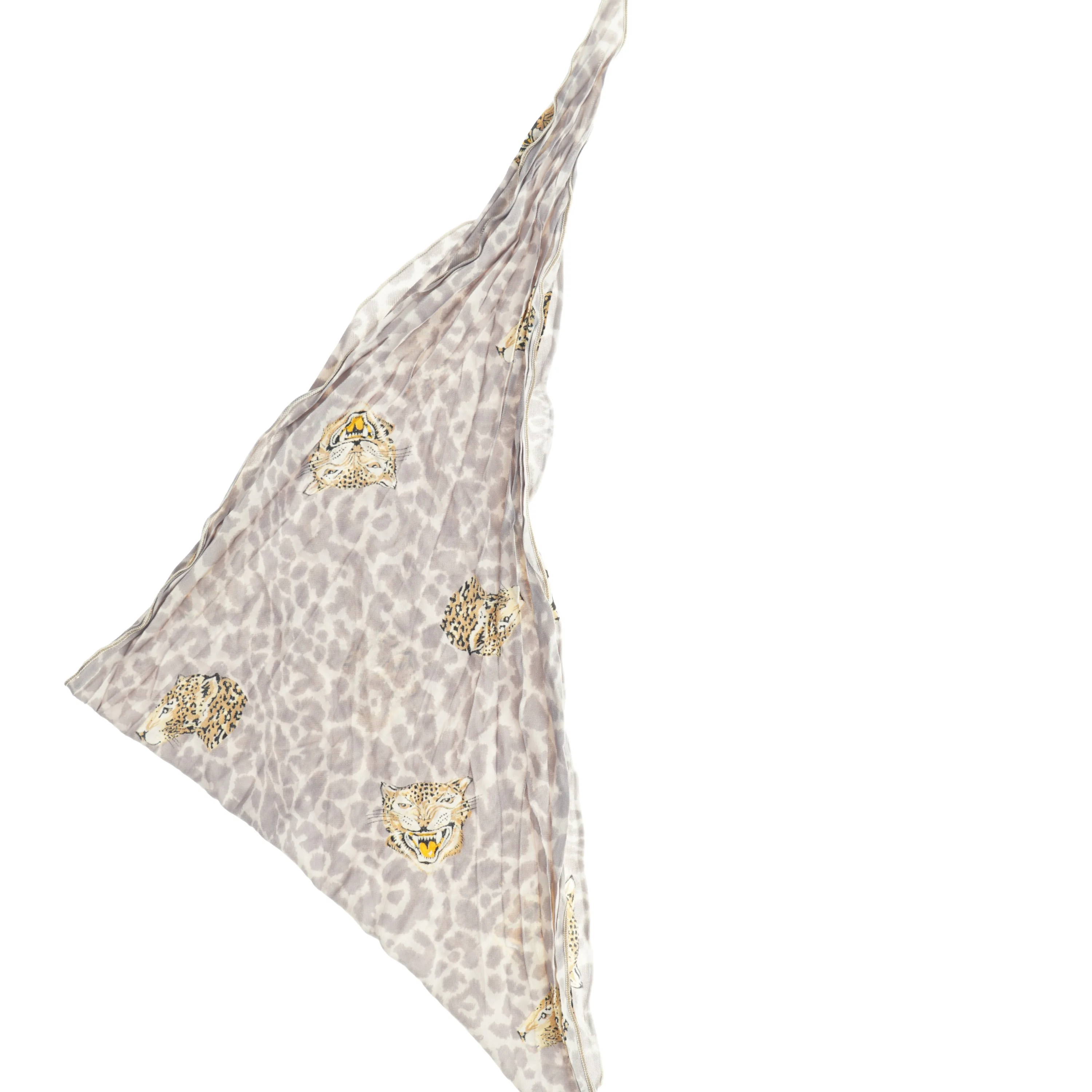 Tørklæde med leopard mønster (str. 115 x 50 cm)