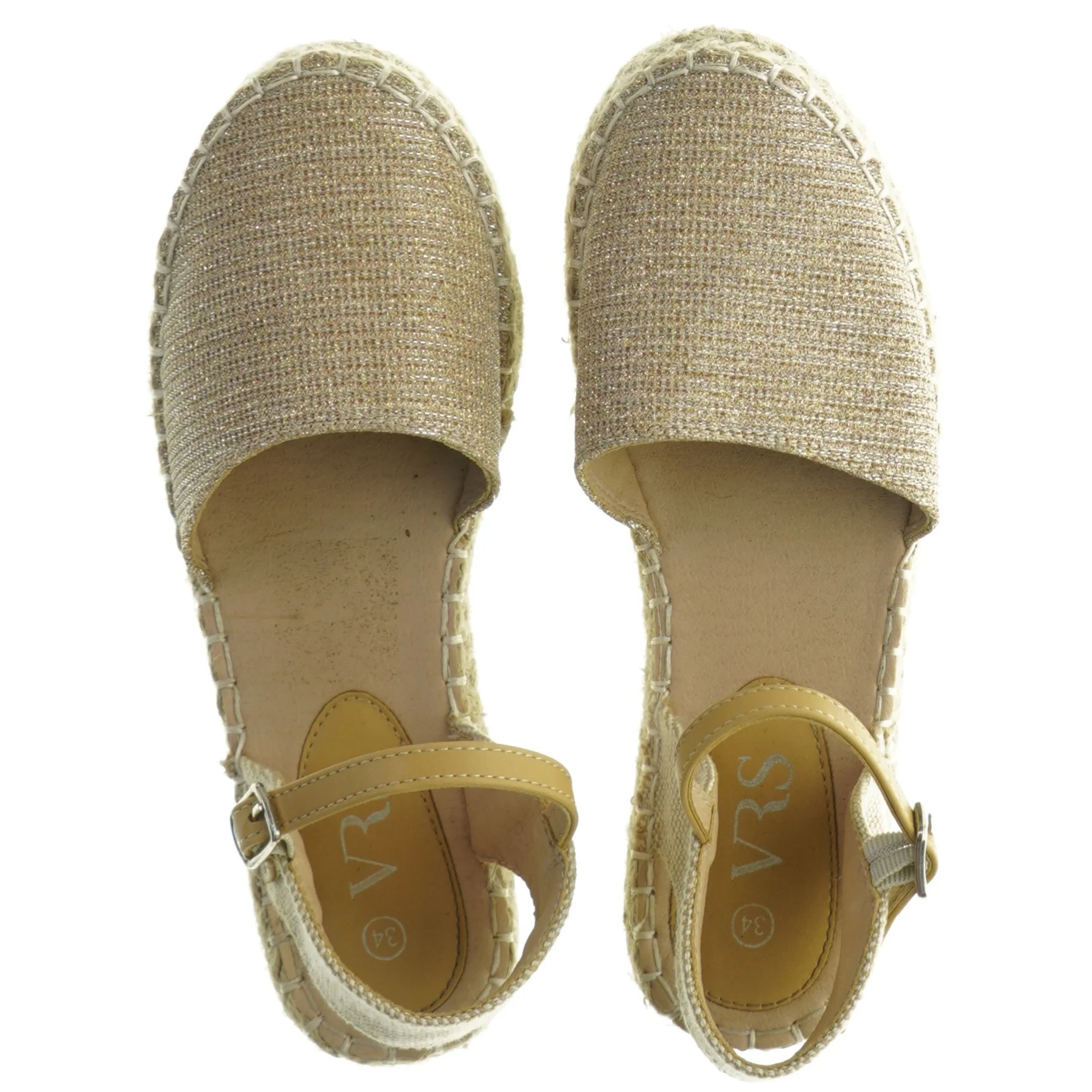 Espadrilles med glimmer fra VRS (str. 34)