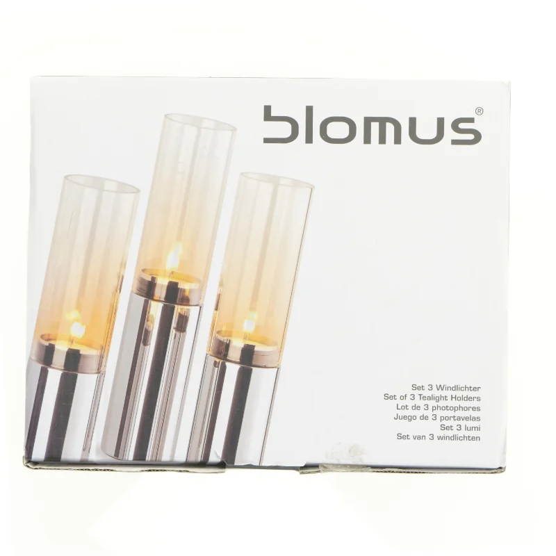 Lysestager fra Blomus (str. 20 x 6 x 25 cm)