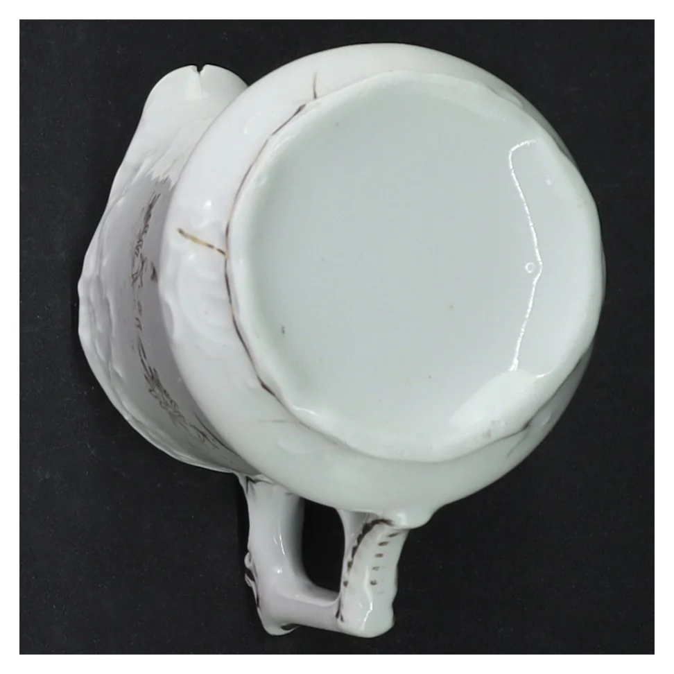 Porcelænskande med guldkant (str. 10 cm)