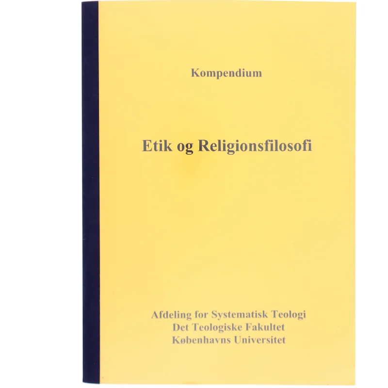Kompendium, Etik og religionsfilosofi