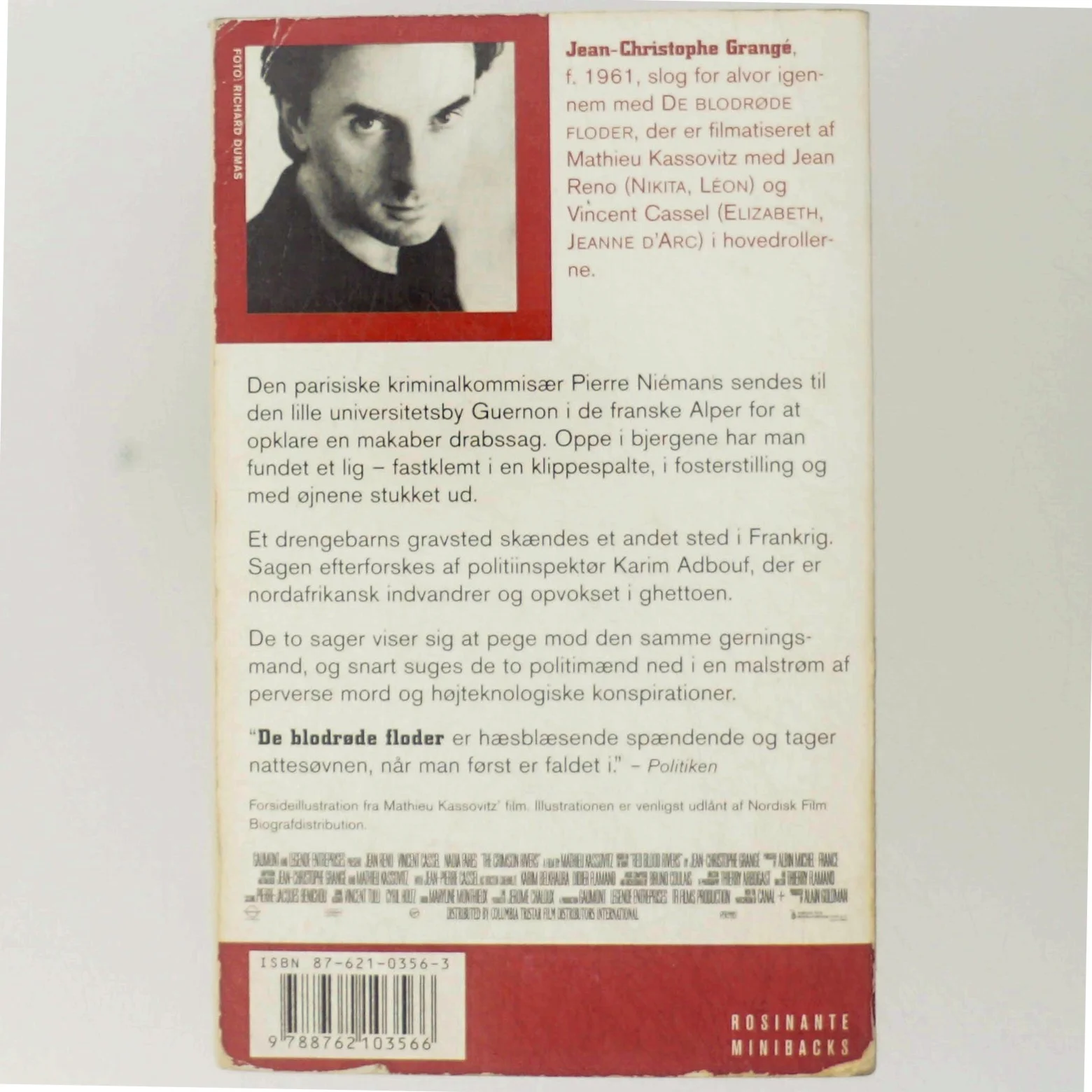 De blodrøde floder : thriller af Jean-Christophe Grangé (Bog)