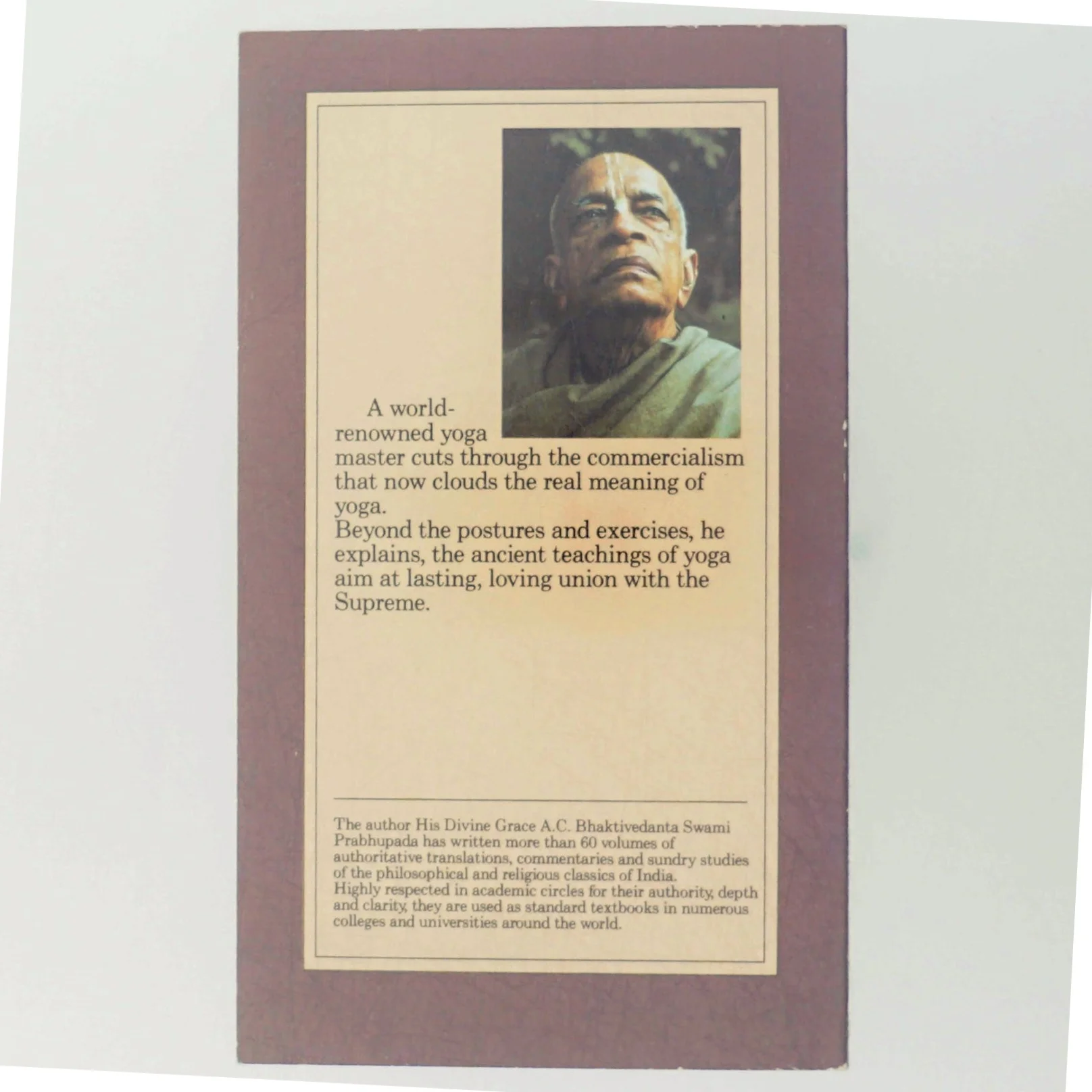 The perfection of yoga