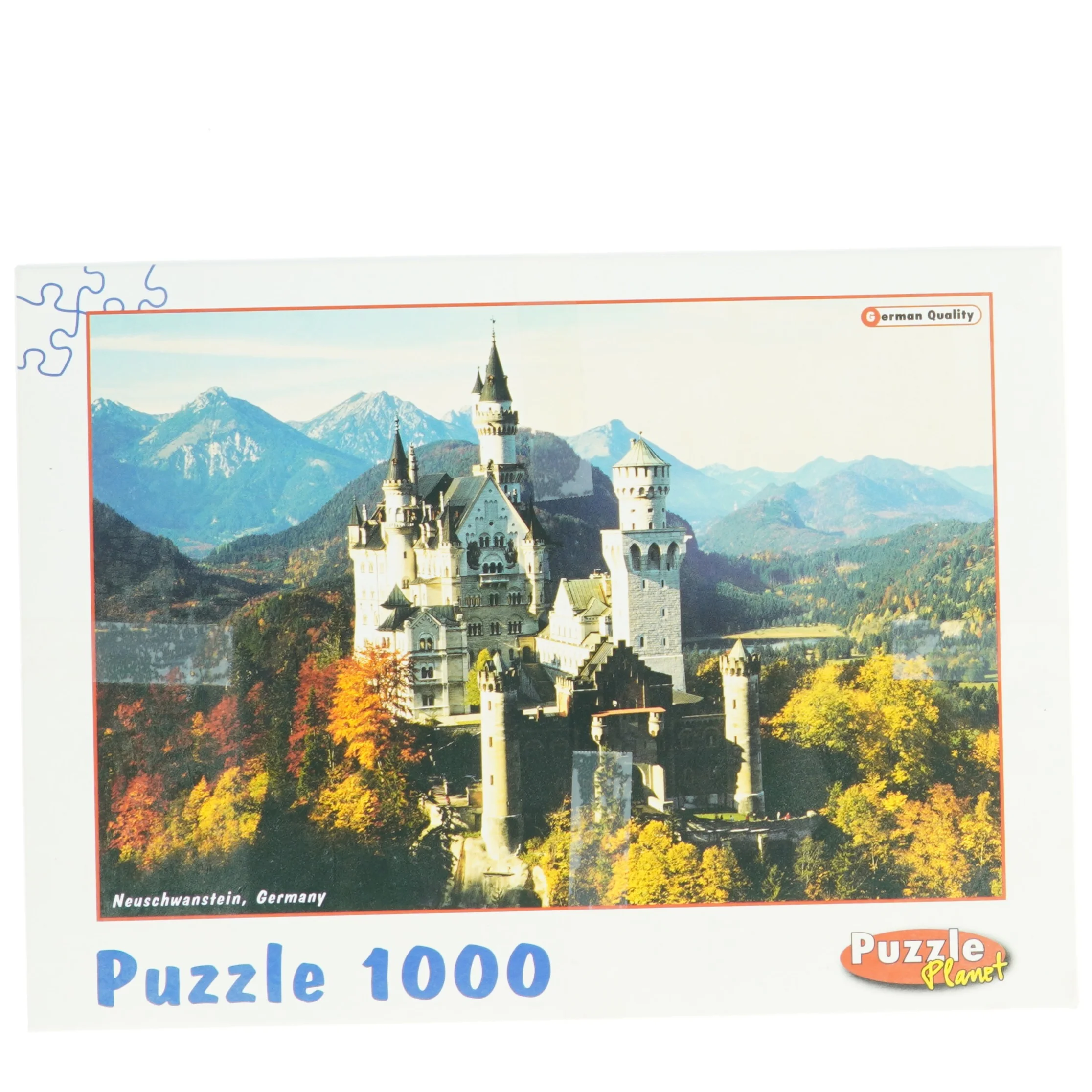 Puslespil med Neuschwanstein-slottet fra Puzzle Planet (str. 44 x 68 cm)
