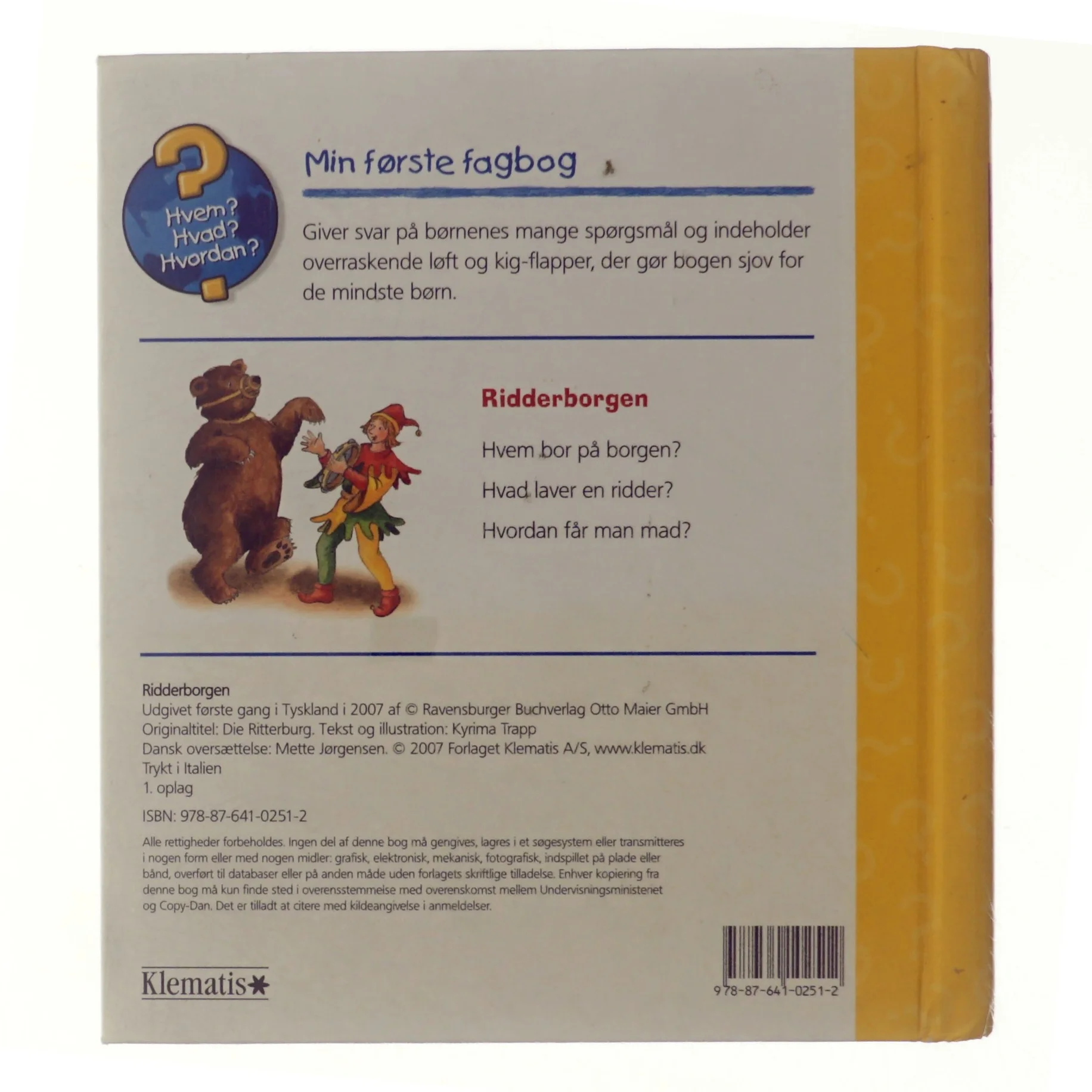 Ridderborgen af Kyrima Trapp (Bog)