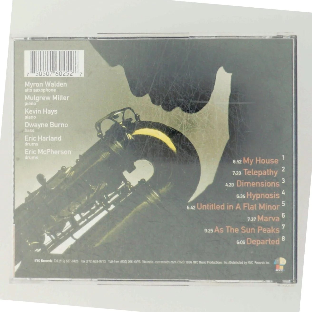 Myron Walden Hypnosis CD fra NYC Records