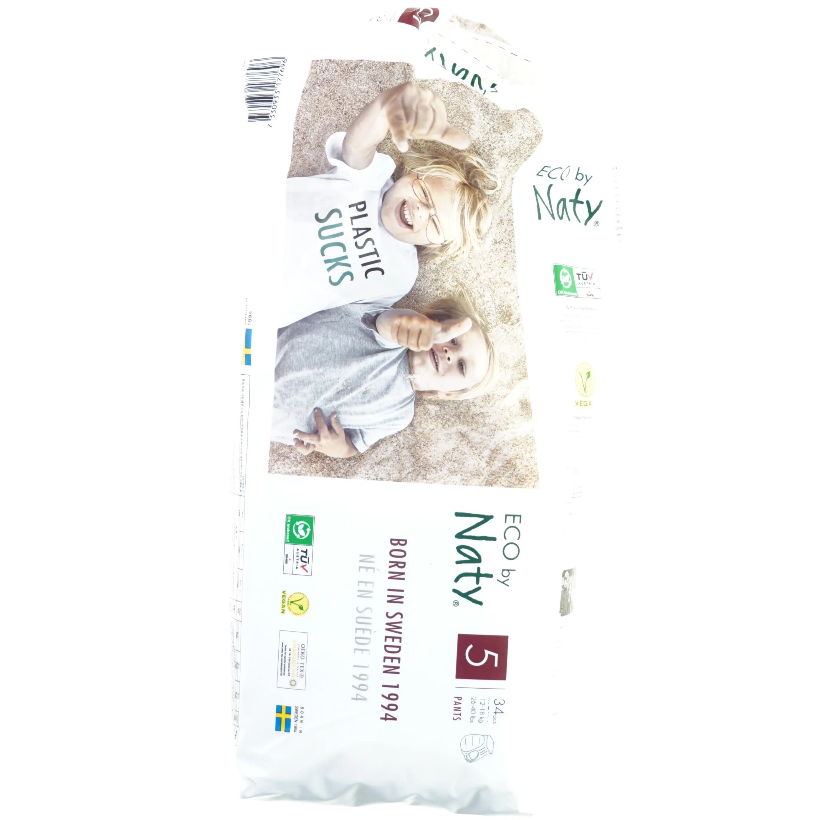 ØKO Ble-pants str.5 fra Naty (str. 34 x 20 gang 15 cm)