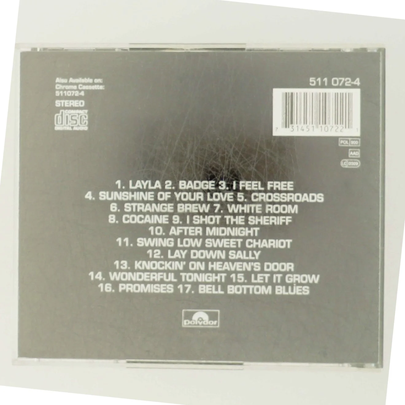 Eric Clapton CD - The Best of Eric Clapton fra Polydor Records