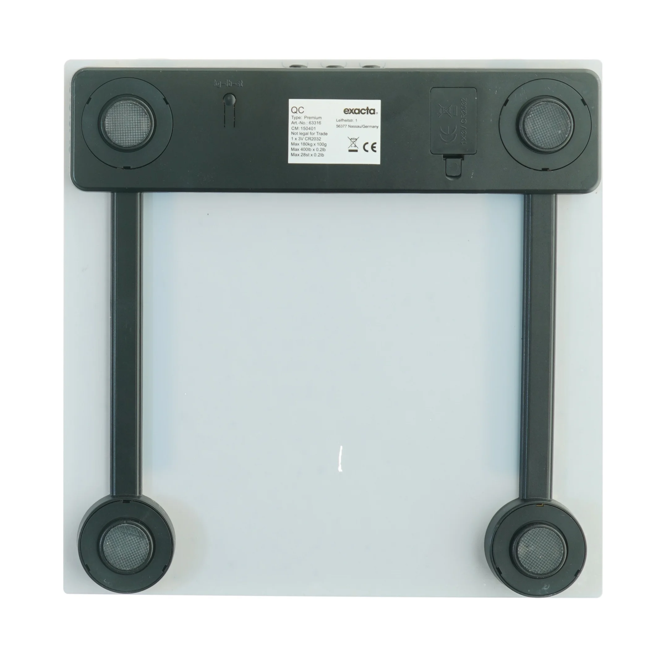 Exacta Badevægt fra Exacta (str. 30 x 30 cm)