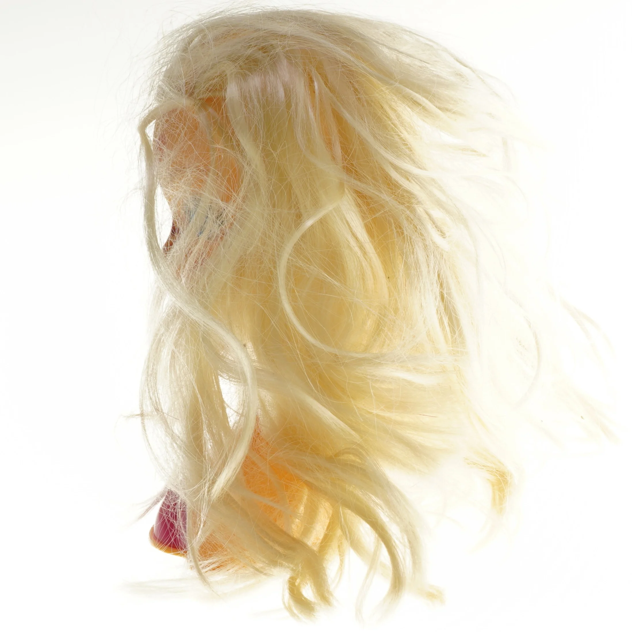 Frisørtræningsdukke med langt blondt hår (str. 21 cm)