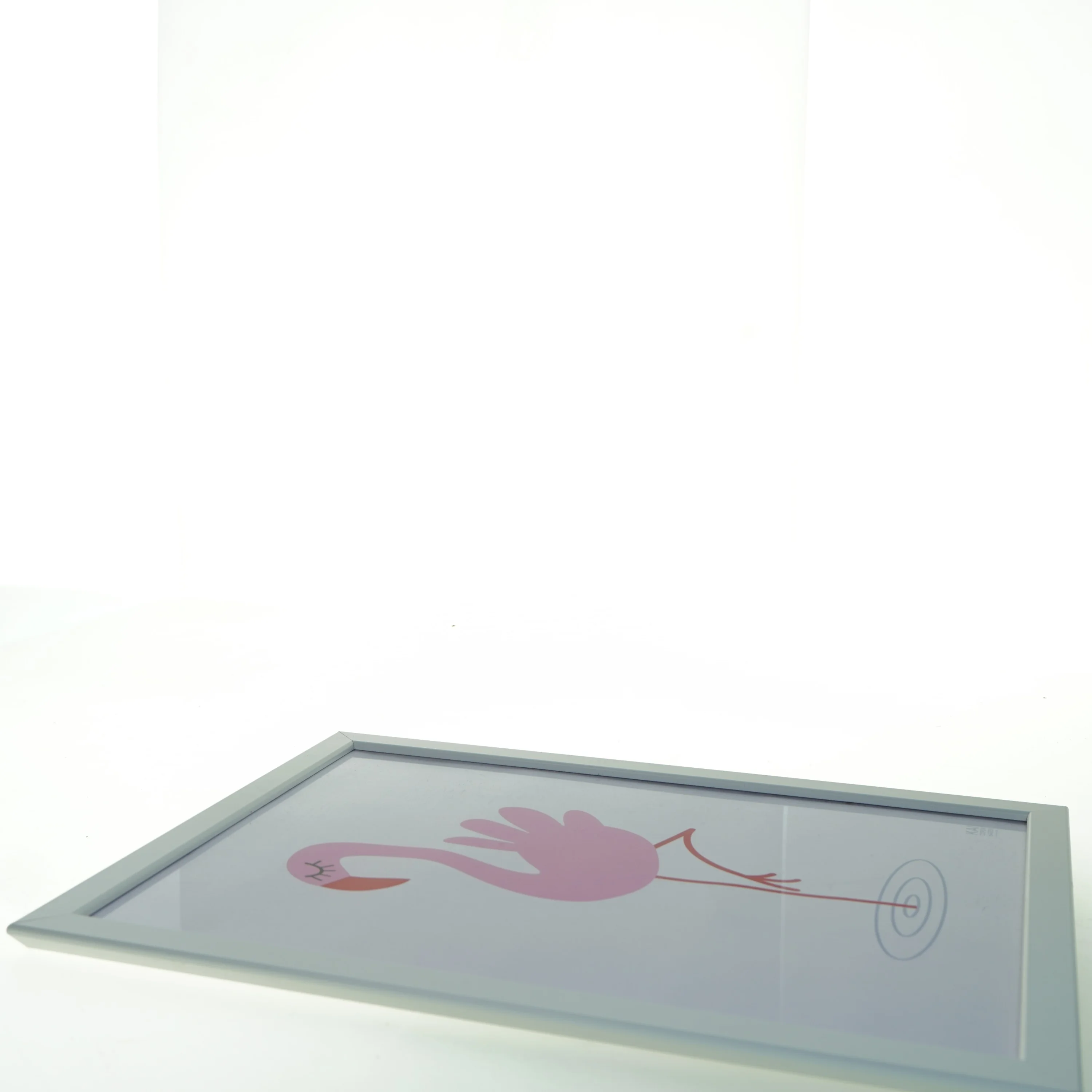 Indrammet Flamingo-print fra KAI (str. 43x33 cm)