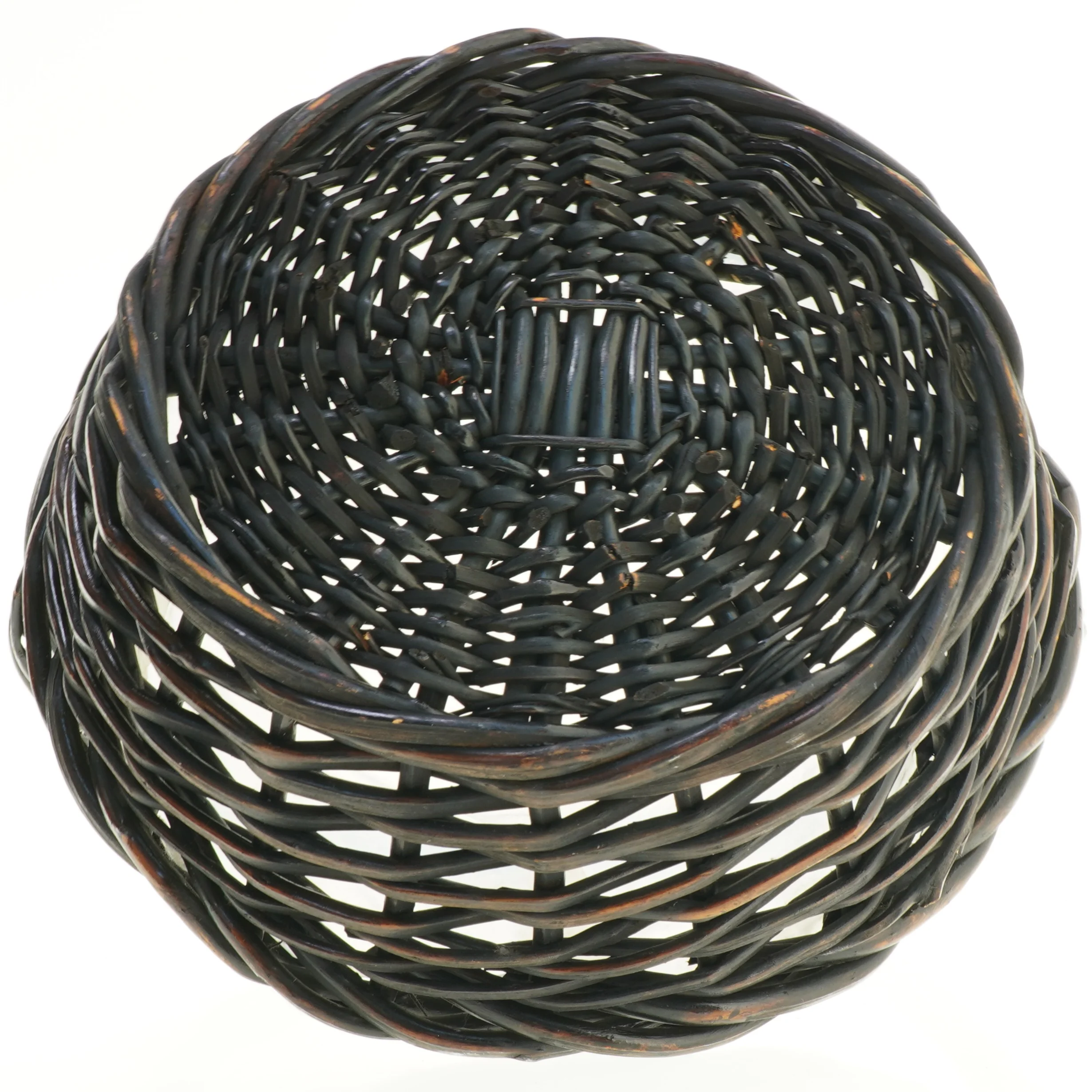 Fletkurv med plast indsats (str. Ø 35 cm)