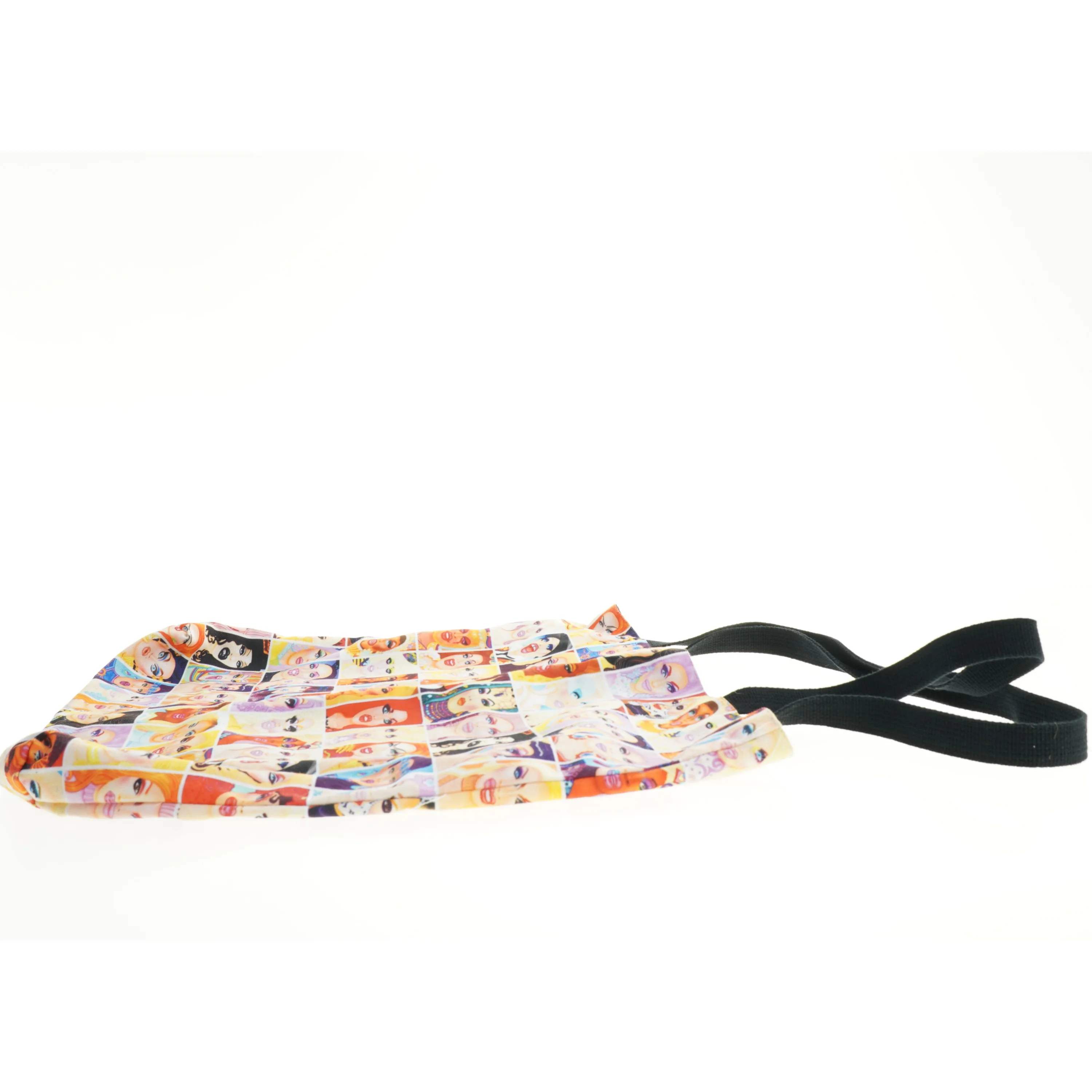 Farverigskuldertaske (str. 45 x 47 cm)