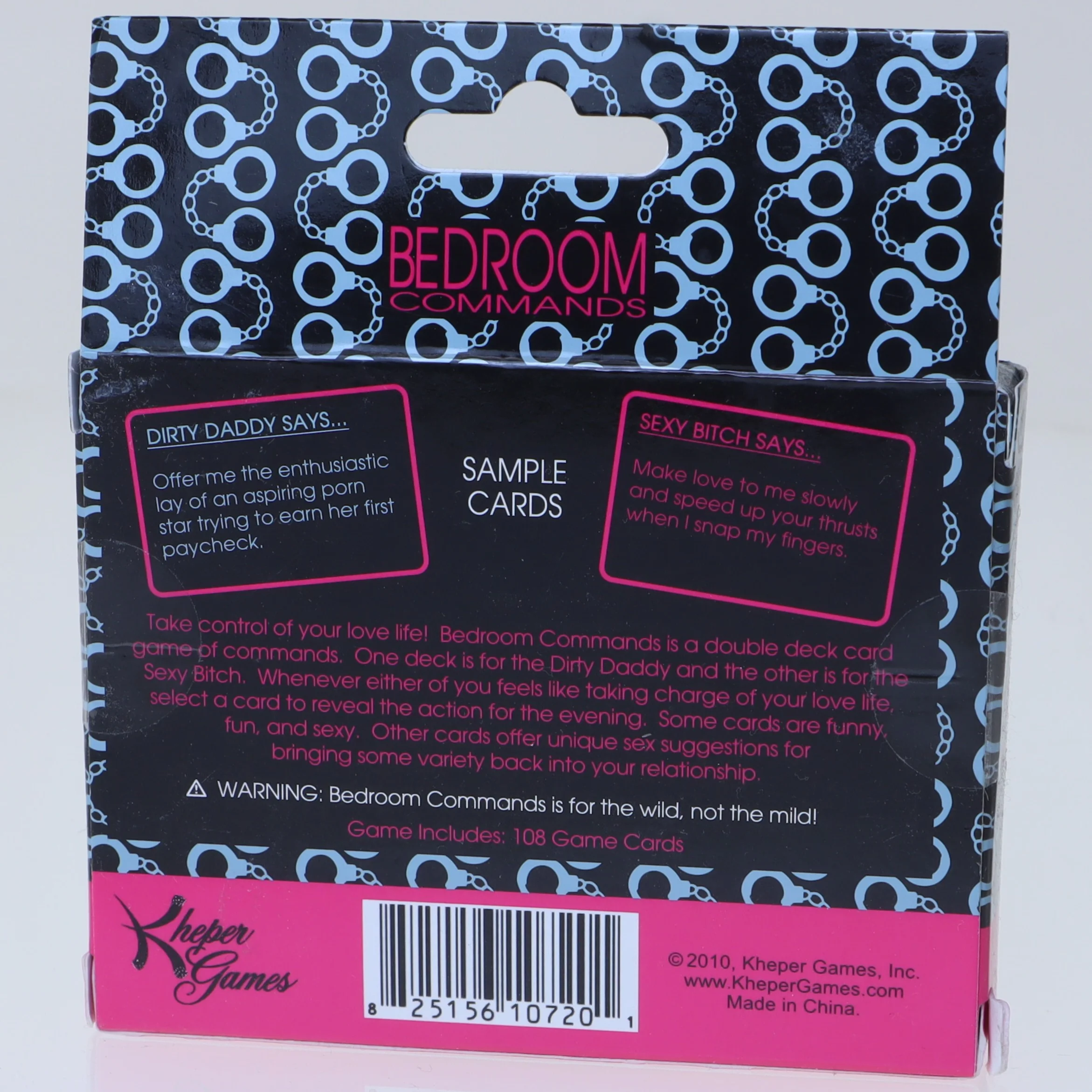 Bedroom Commands sexet kortspil fra Kheper Games (str. 9x7 cm)