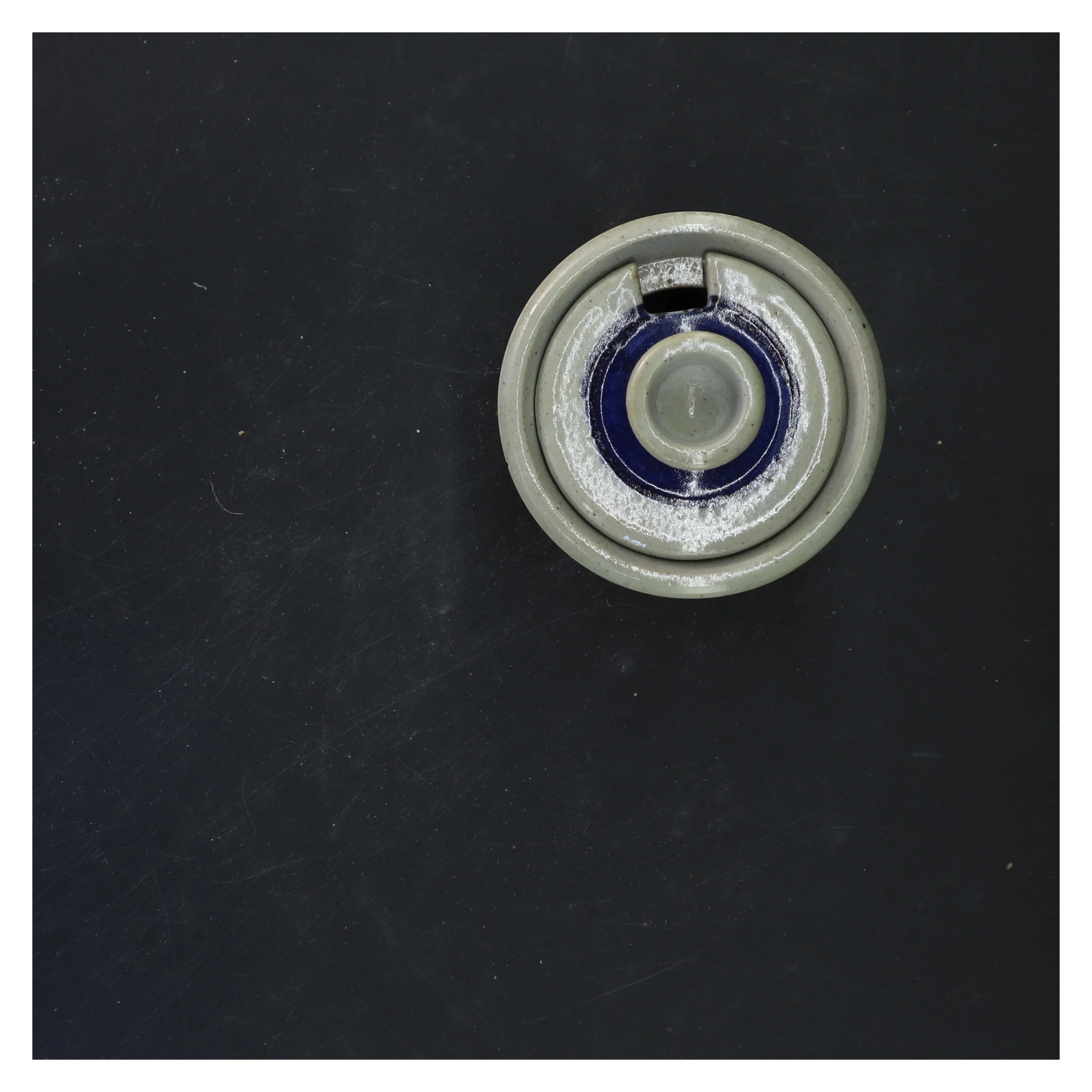 Keramik krukke med låg fra Hanne Stentøj (str. 12x8 cm)