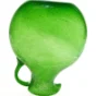Grøn glasvase (str. 24 x 21 cm)