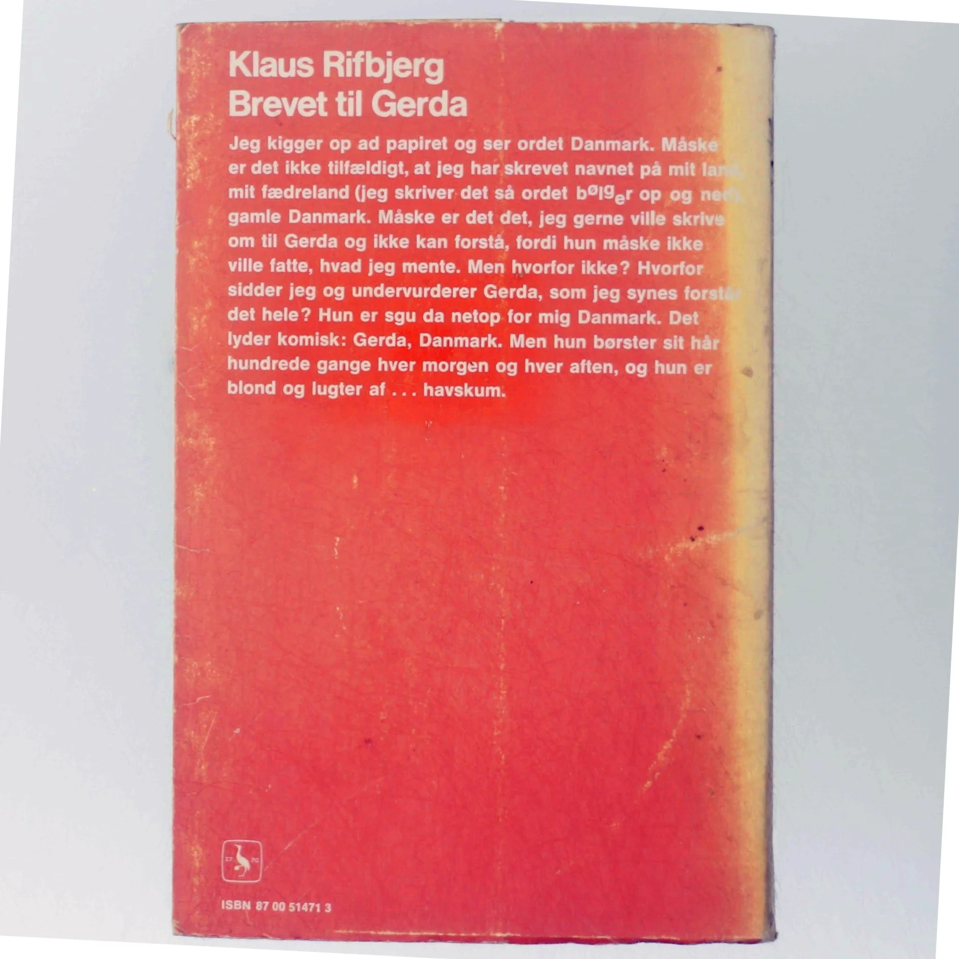 Klaus Rifbjerg, Brevet til Gerda