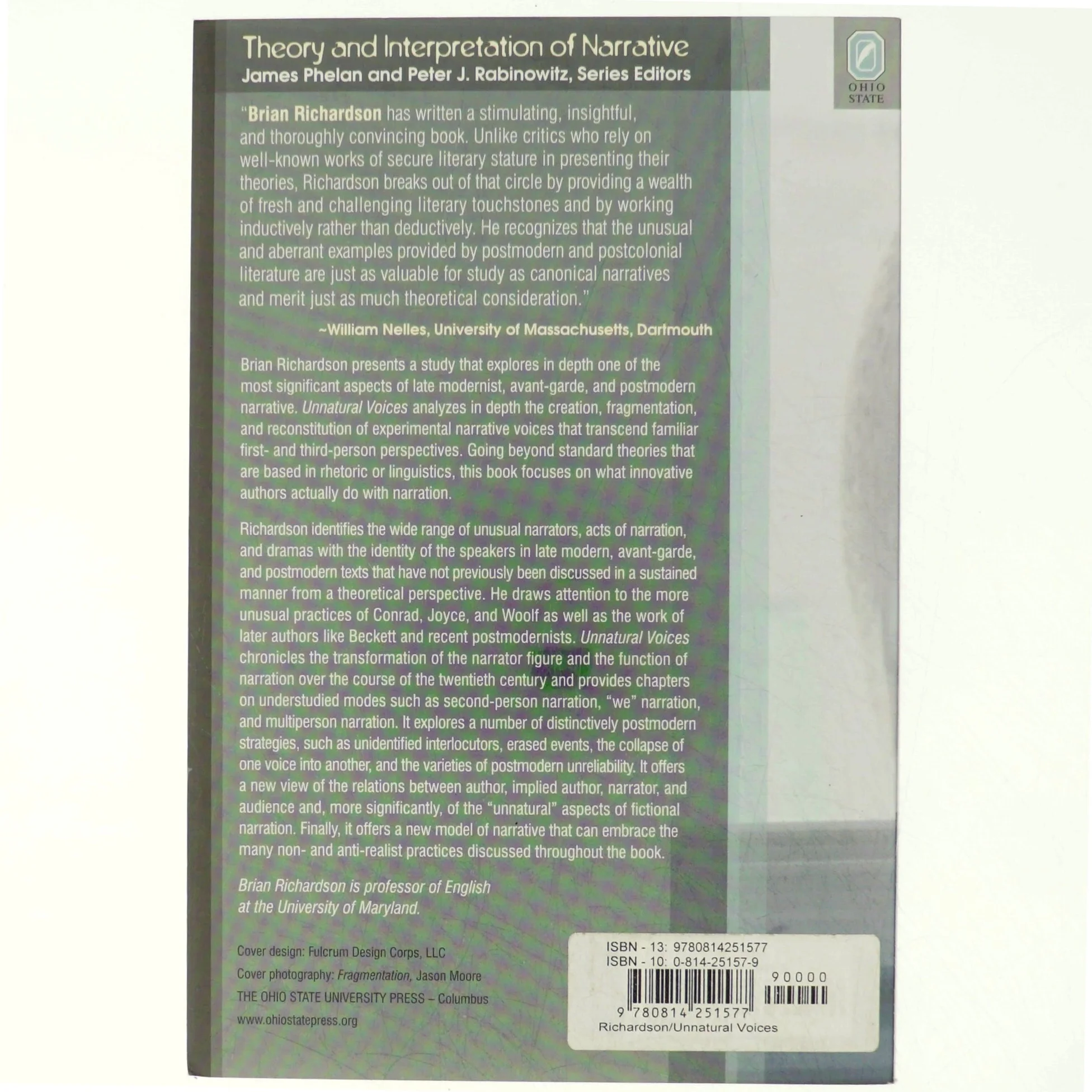Unnatural voices : extreme narration in modern and contemporary fiction af Brian Richardson (1953-) (Bog)
