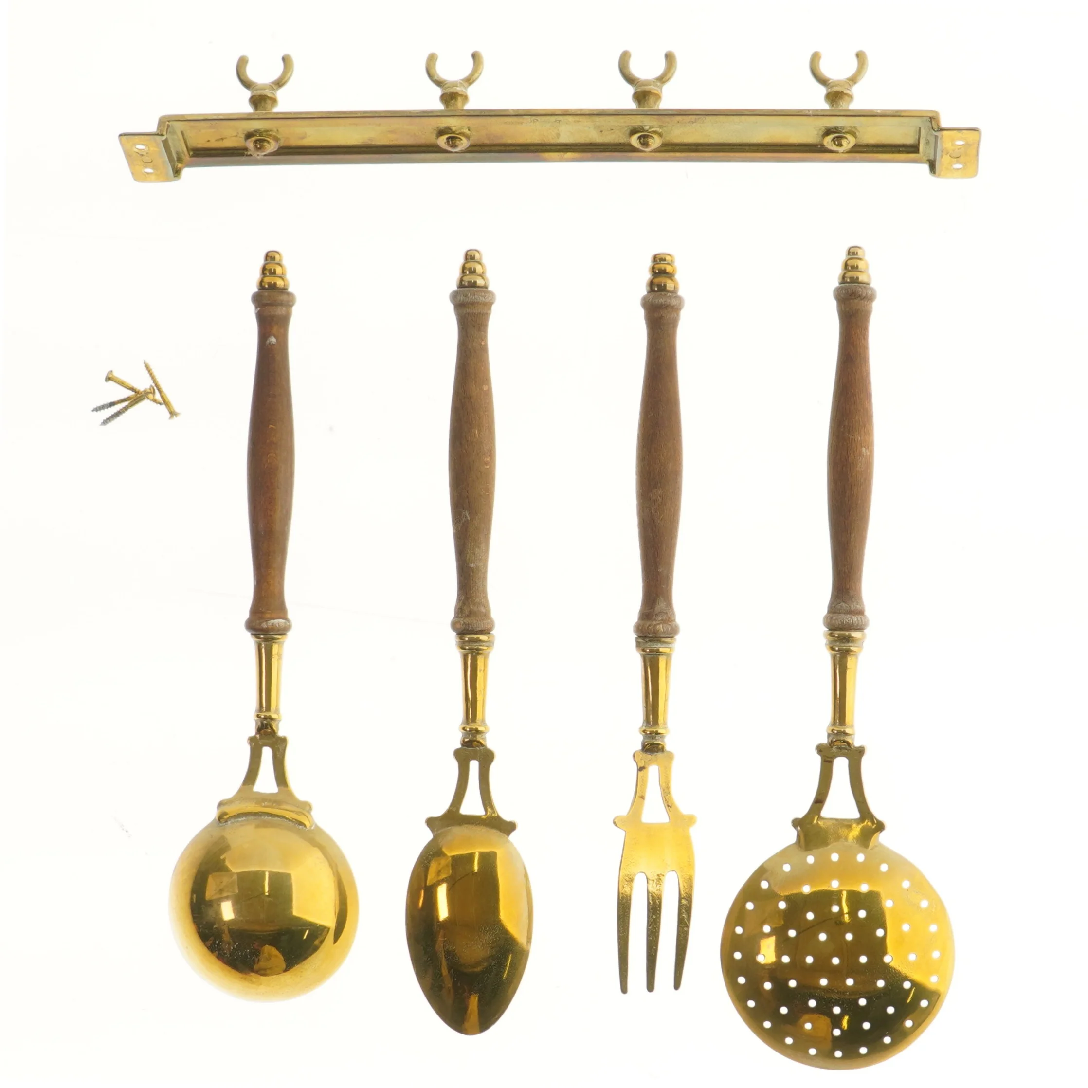 Vintage grydeske sæt med ophæng (str. 36,5 cm)