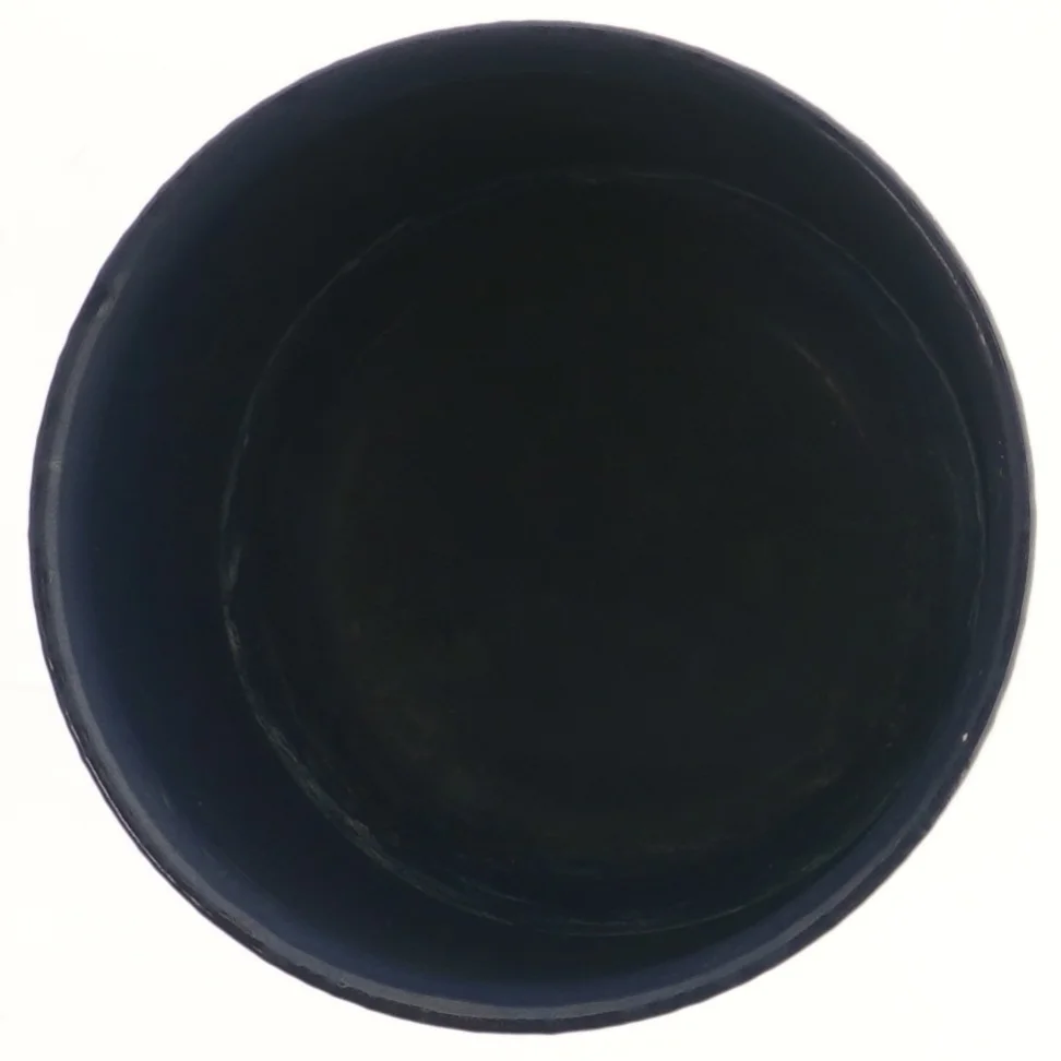 Blå vase, keramisk (str. Ø 17,5 cm længde 15 cm)