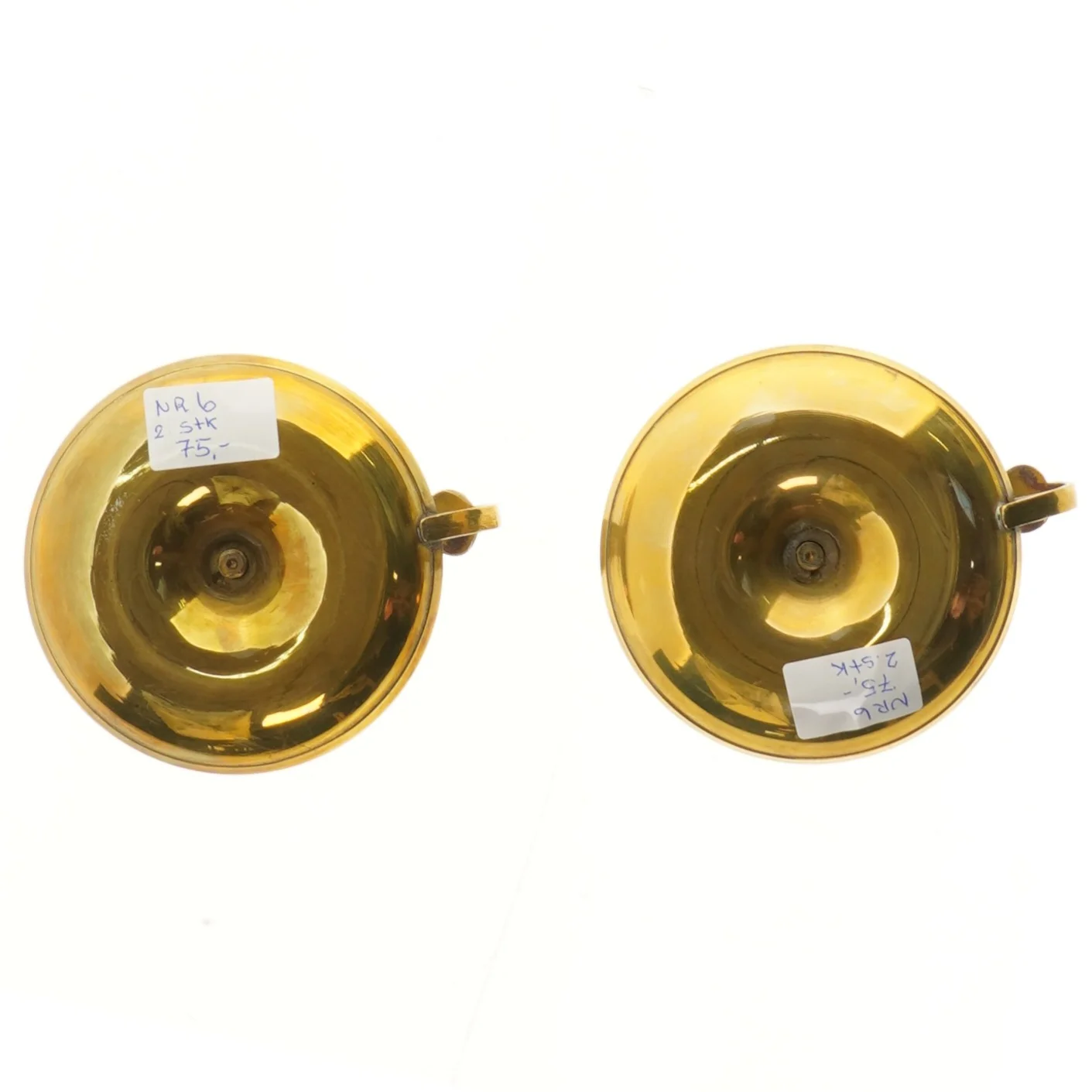 Antikke lysestager (str. 2 stk 11 cm)