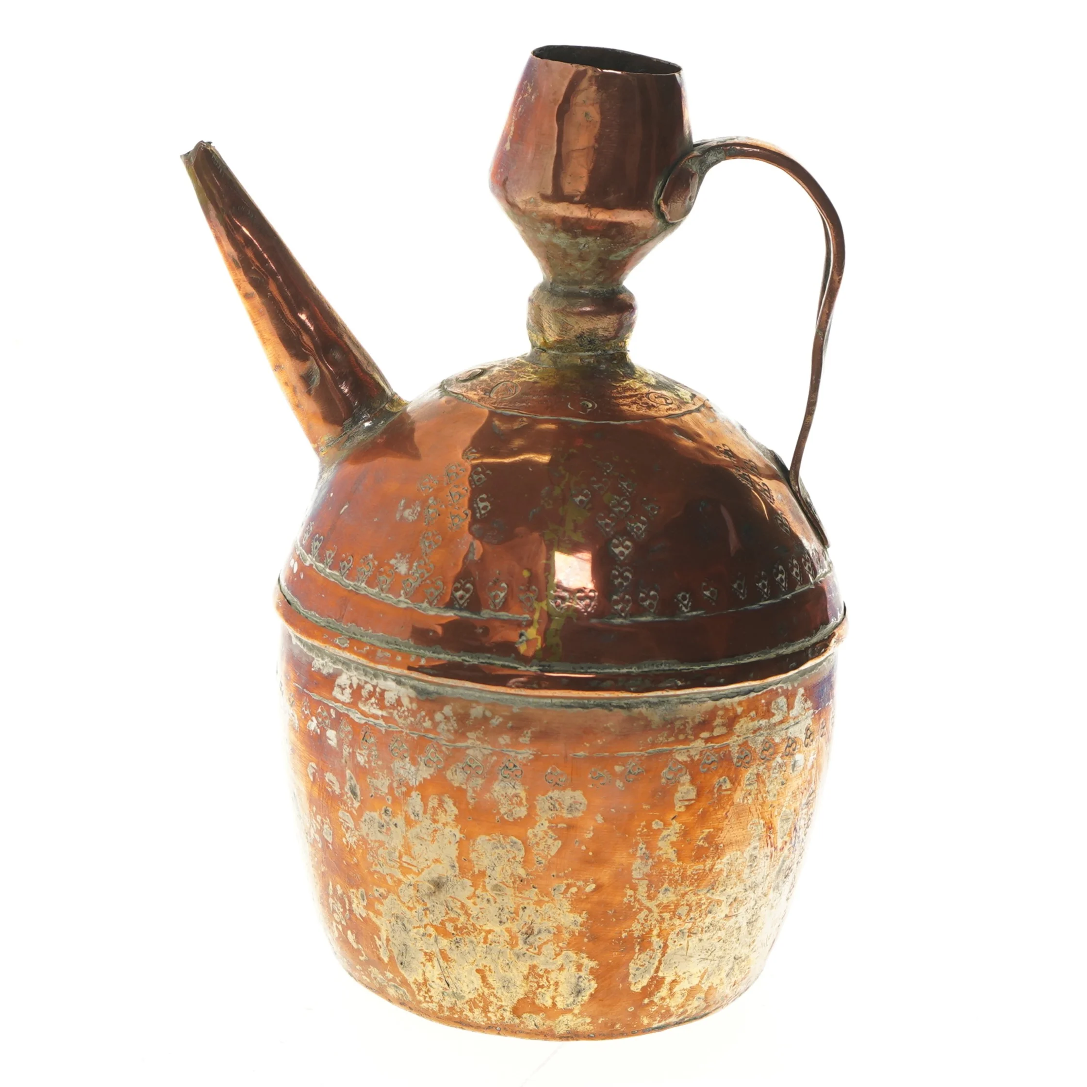 Gamle kobber vandkande (str. 30 cm)