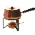 Fondue sæt i kobber (str. Ø 16 cm)