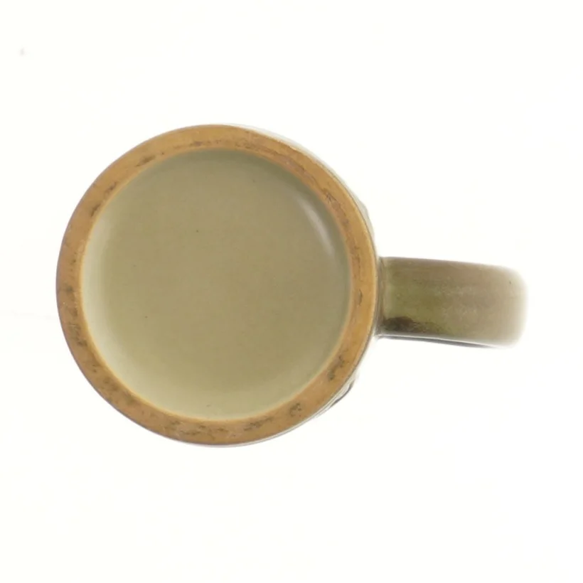 Keramikkrus med håndtag fra Johgus (str. Ø 7,5 cm længde 12,5 cm)