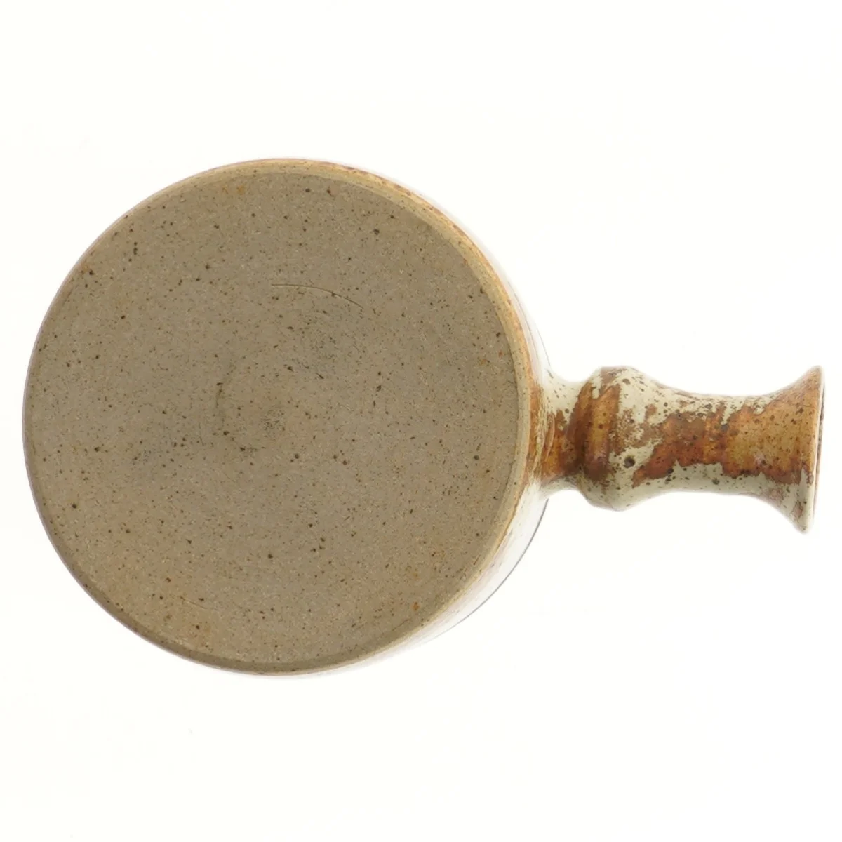 Keramisk håndlavet skål med håndtag (str. Ø 14,5 cm)