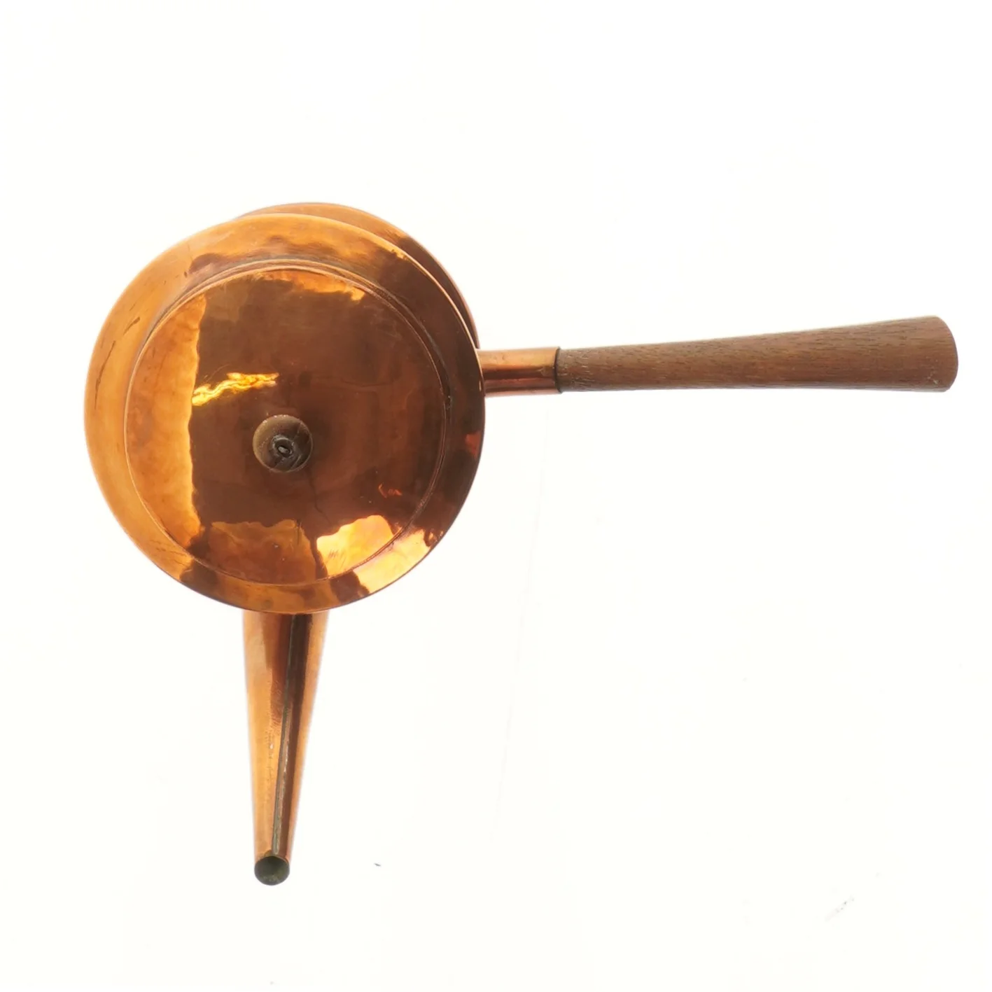 Kobber vandkande med låg (str. 18 cm)