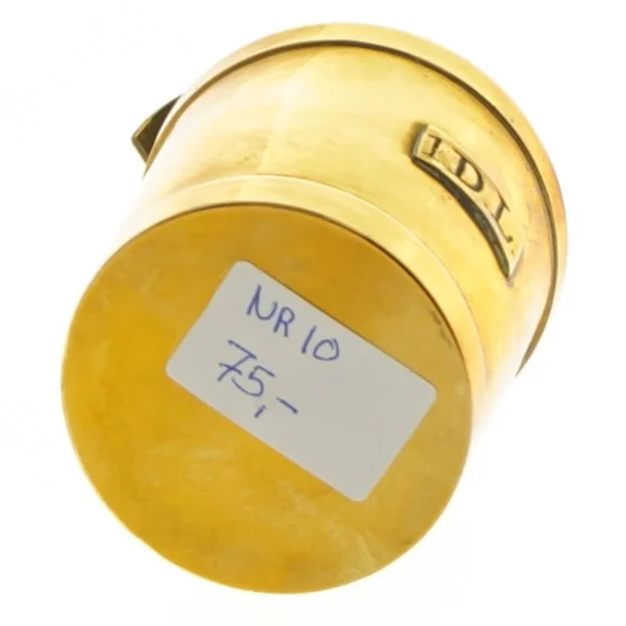 Messing målekop med håndtag (str. ø 6 cm, 16 cm)