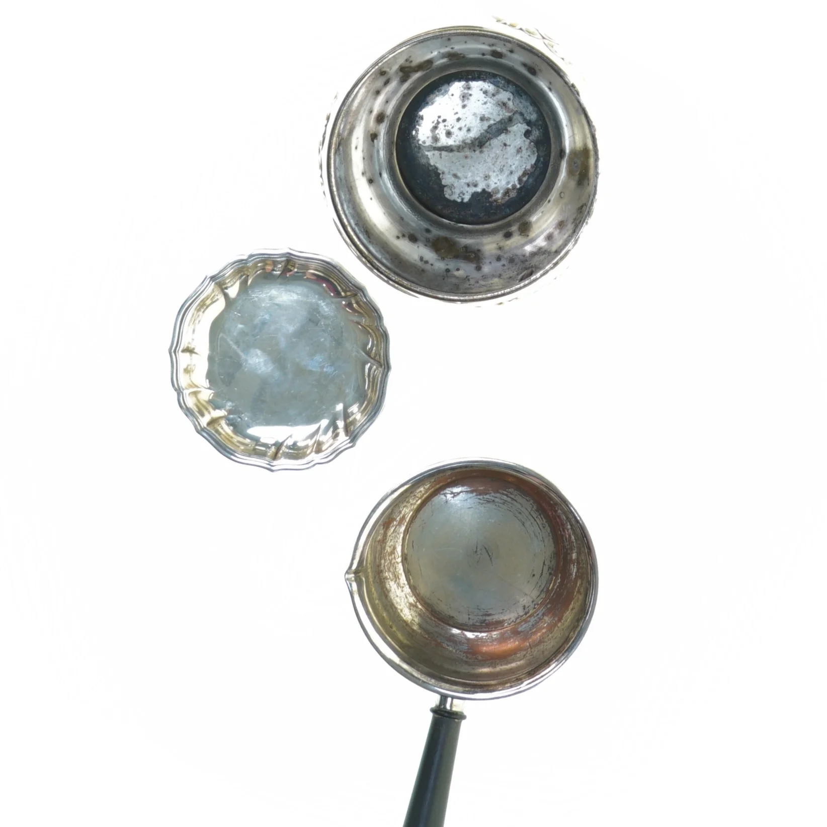 Sæt med skål og øse (str. 10 cm)