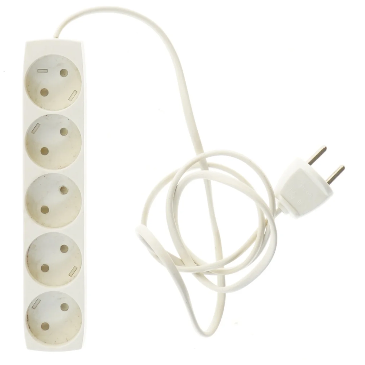 Hvid strømskinne fra Econ (str. 21 cm)