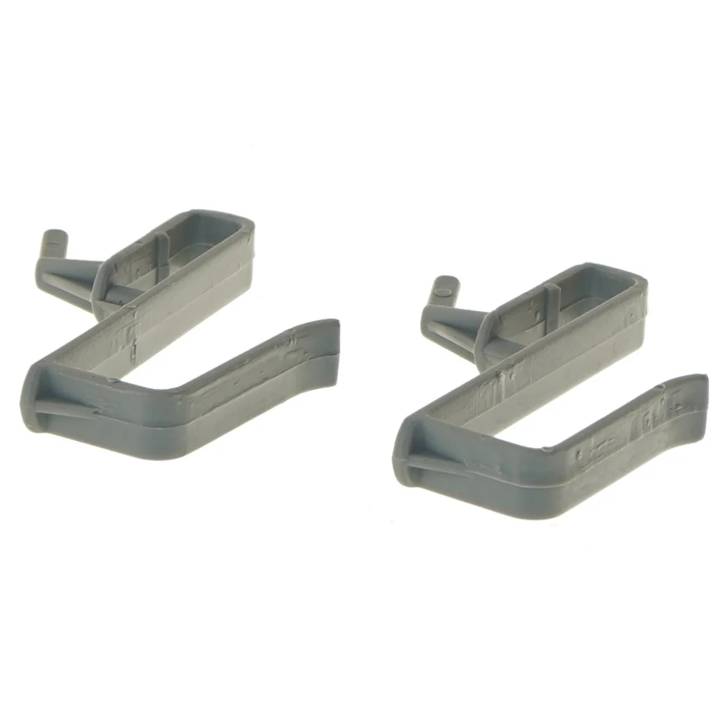 Grå plastik kroge (str. 11 cm)