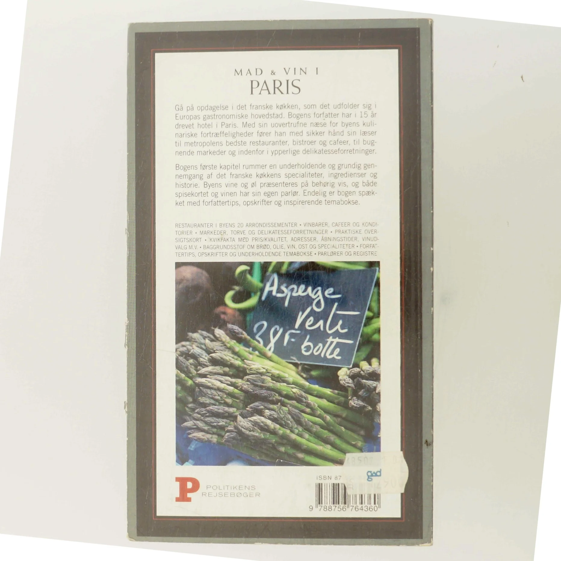 Mad & vin i Paris af Frederik Crone (Bog)