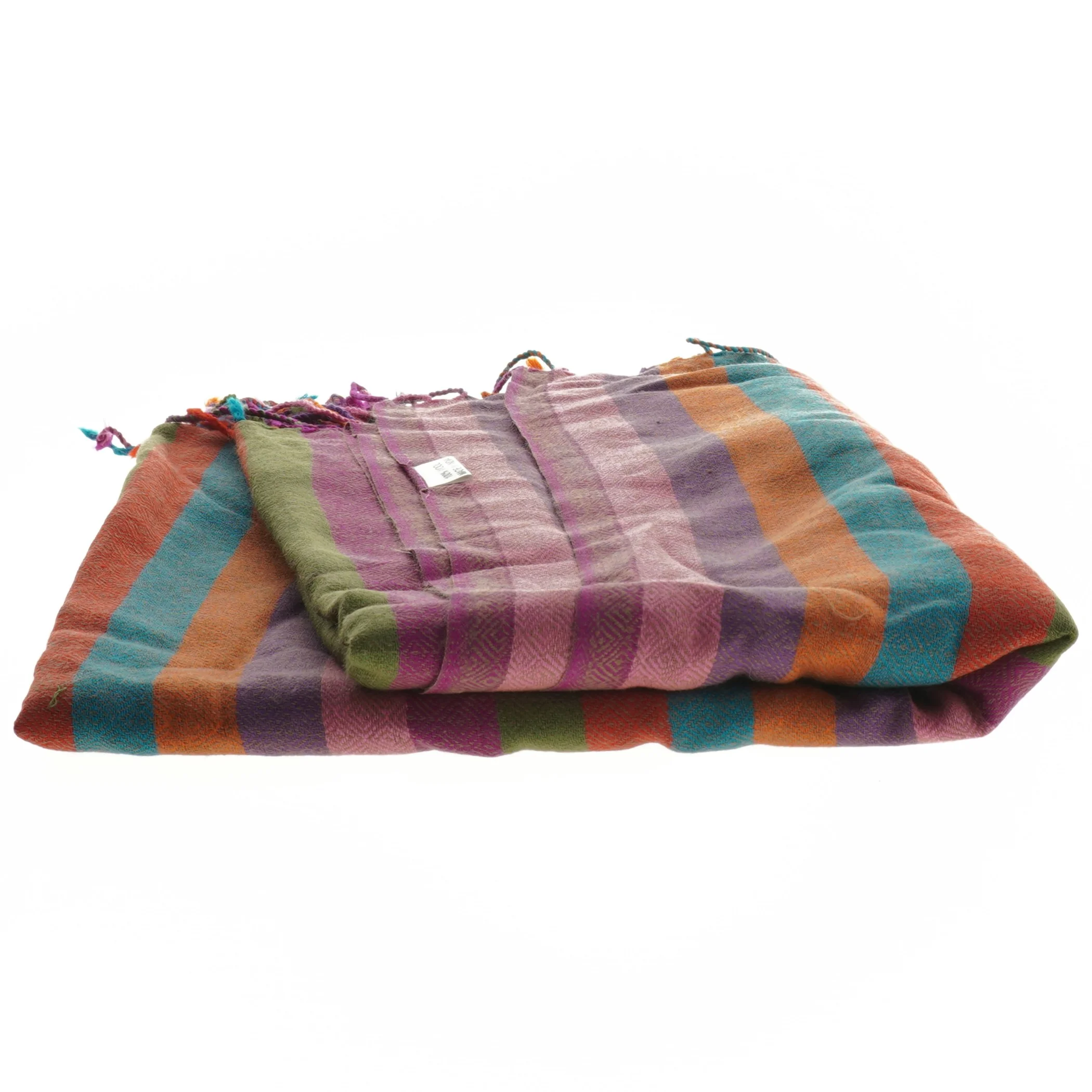 Farverigt stribet tæppe (str. 100x200 cm)